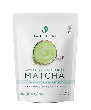 Jade Leaf Matcha Ceremonial Grade Matcha Green Tea Powder - Authentic Japanese Origin - Artisanal Barista Edition For