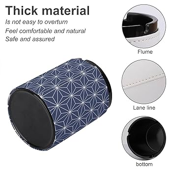 Amazon.co.jp: 灰皿 和柄 青 麻の葉模様 はいざら PUレザー