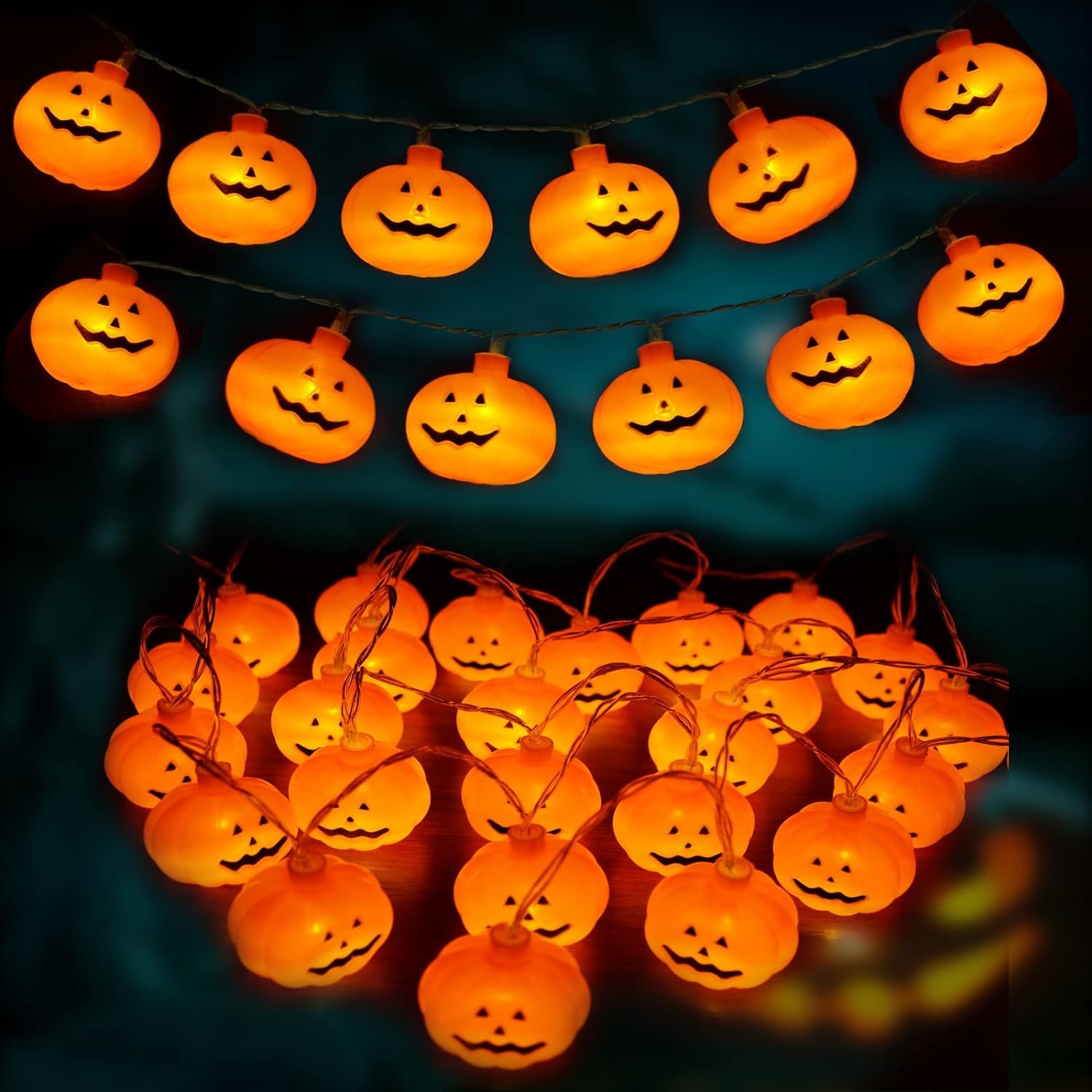 Halloween Pumpkin String Lights 10 LED Halloween Lights Pumpkin Lights for Decoration (B0D7D5Z67Z) Amazon Price History, Amazon Price Tracker