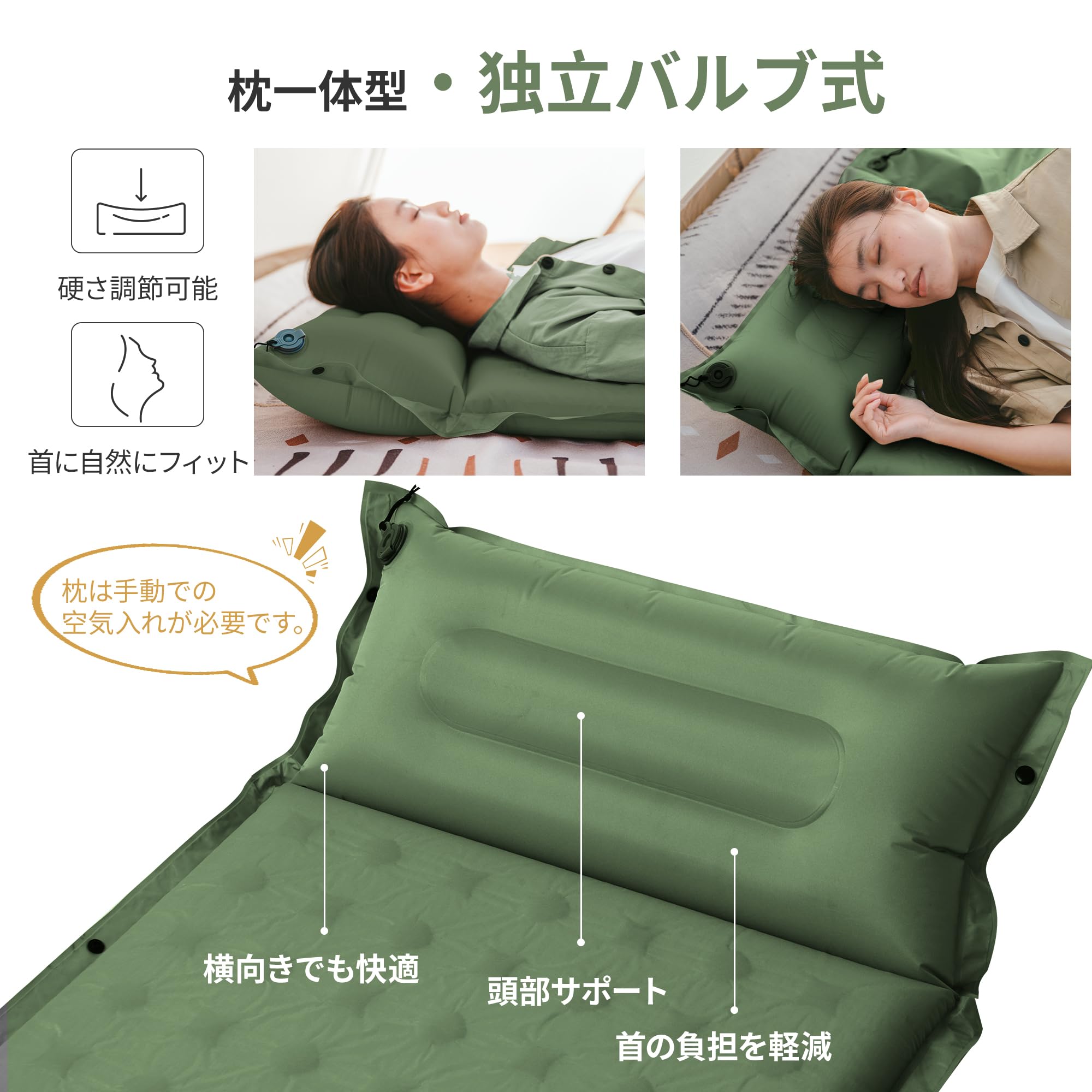 Amazon.co.jp: Naturehike エアーマット【自動膨張 R値 4.6~4.9 厚手