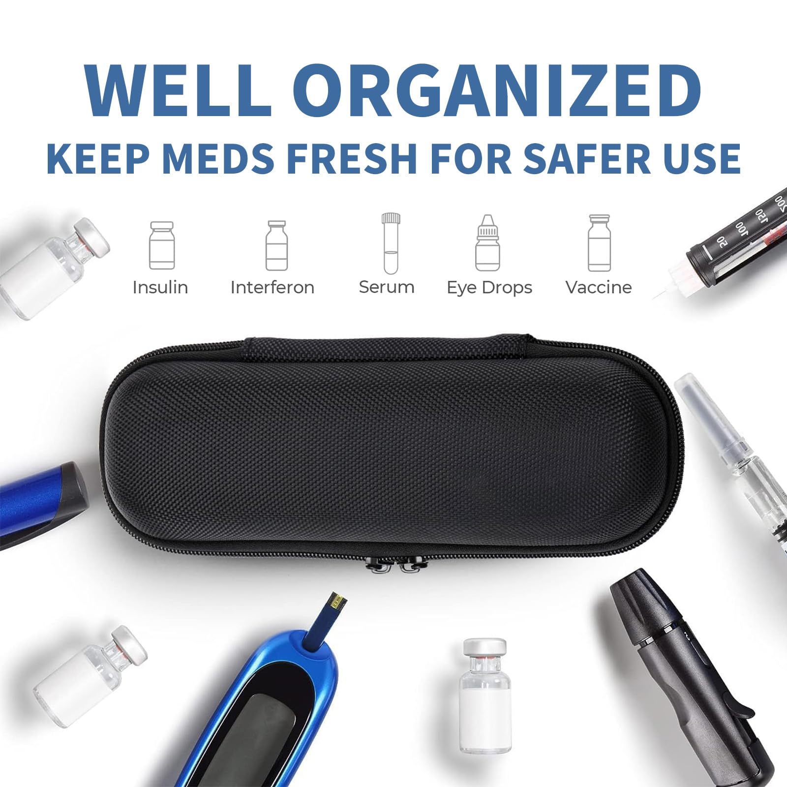MetalNuts Medicine-Insulin-Diabetic Insulin Cooler Travel Case - Image 4