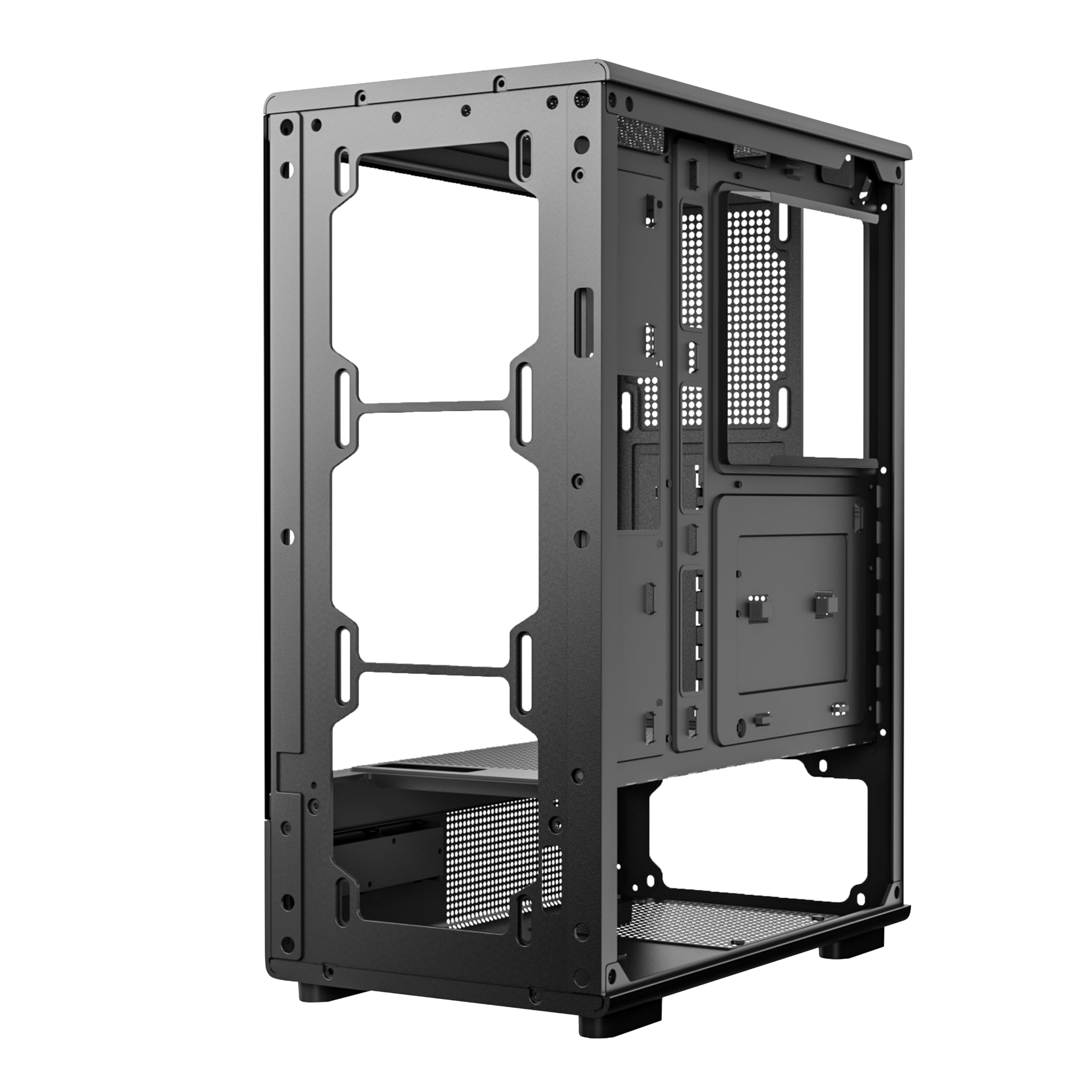 Circle Amazer X1 Mid-Tower Case - Black Gaming PC Case -11