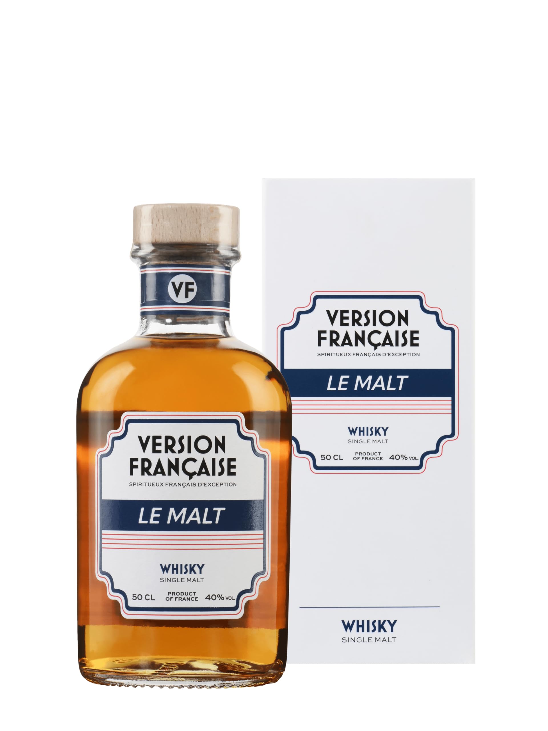 VERSION FRANÇAISE - Le MALT - Whisky Single Malt - Origine : France - 40% Alcool - Bouteille 50 cl