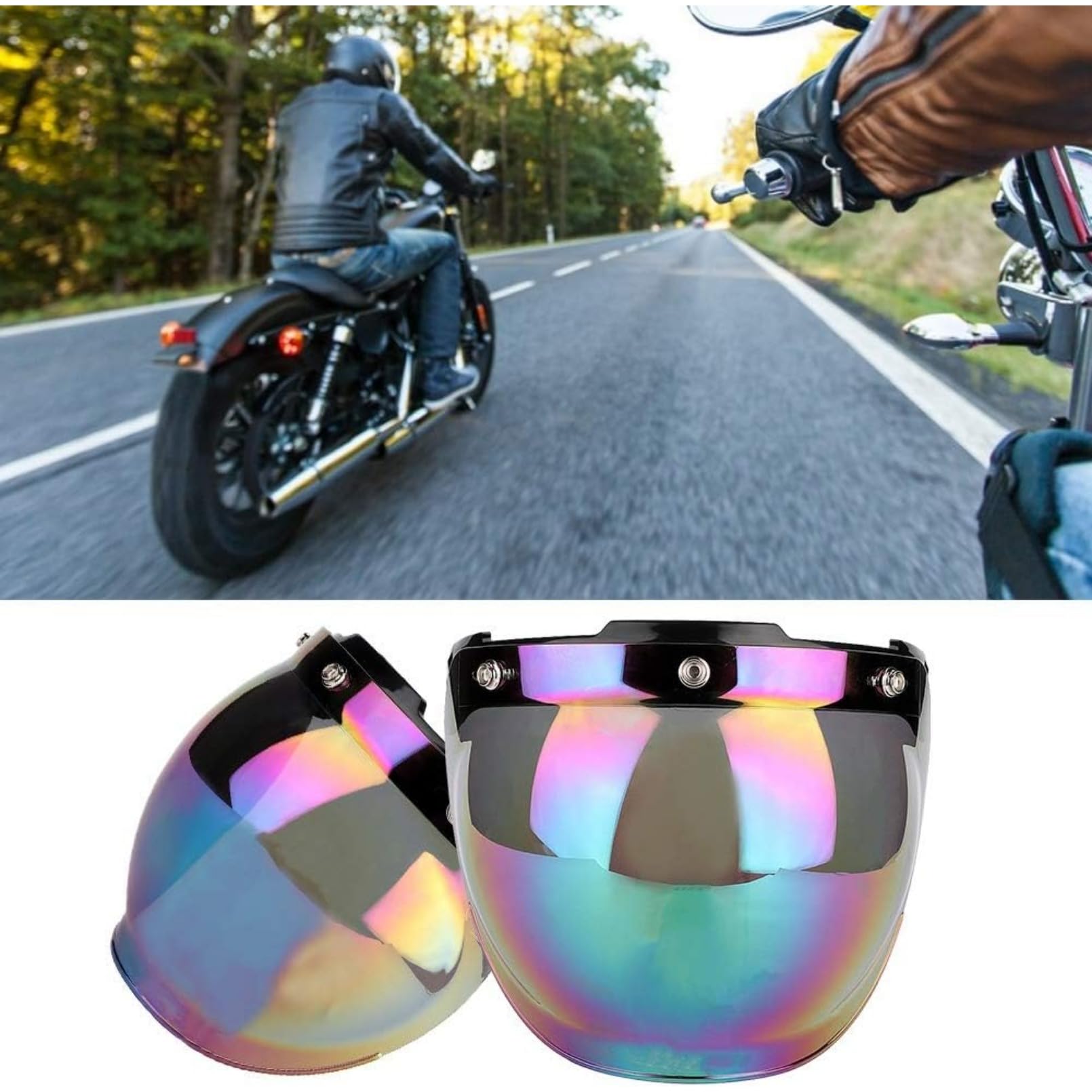 Amazon.co.jp: バイクヘルメット用ウインドシールド バイク用