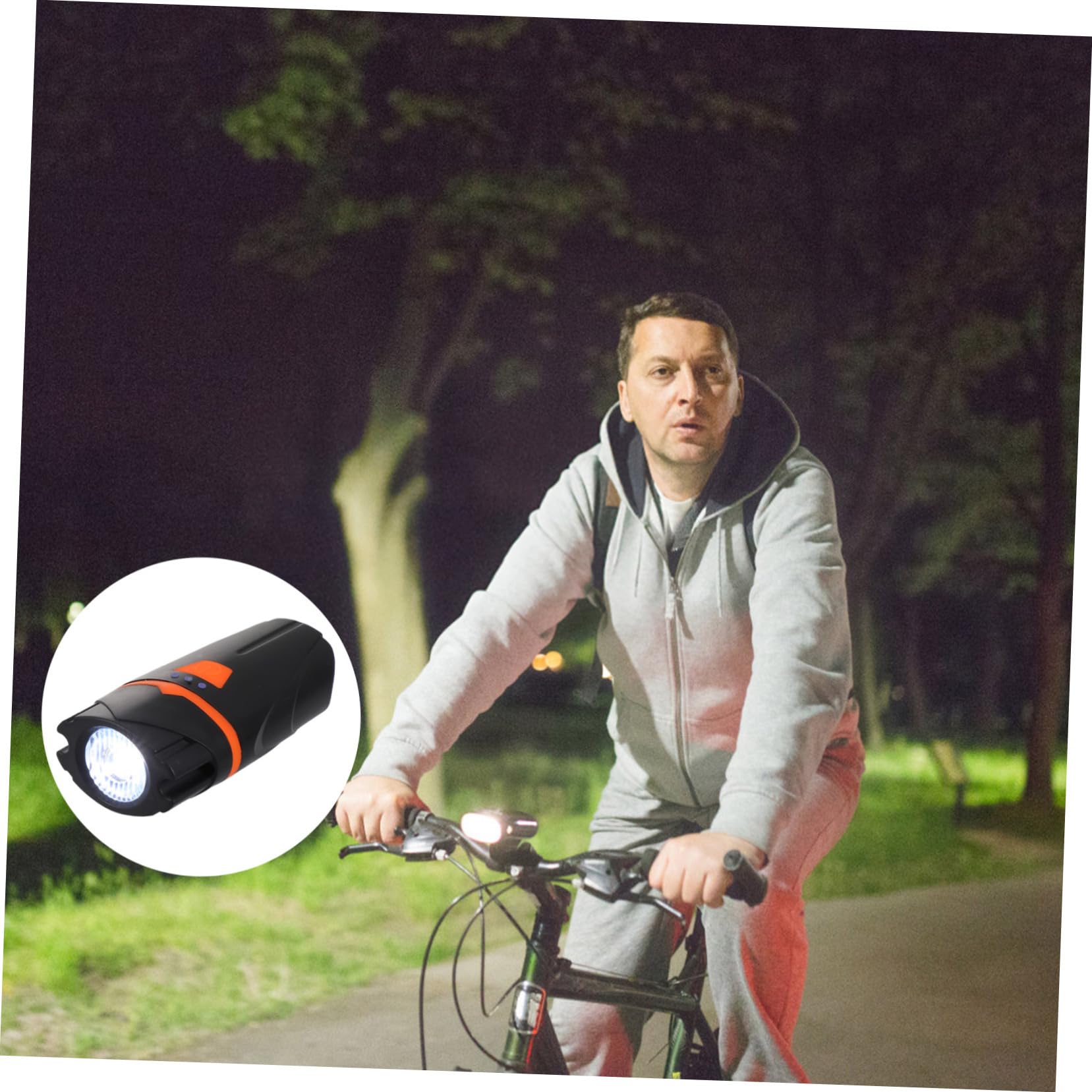 BESPORTBLE 3pièces Lampe De Vélo USB Rechargeable Éclairage Étanche pour Cyclisme Accessoires De Vélo Lumière