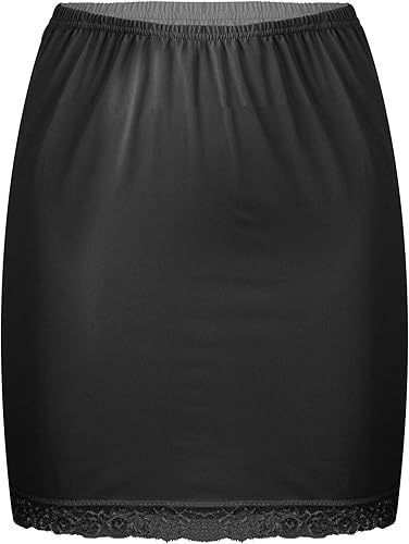 Miniatura 2 de Aislor Cintura con ribete de encaje, hasta la rodilla, medias ranuras para debajo del vestido de mujer