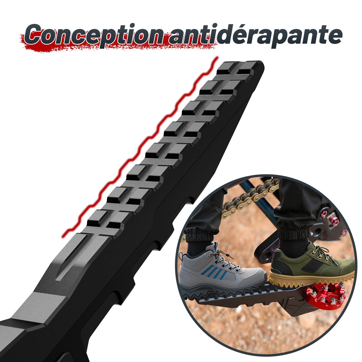 Repose Pieds Moto Cale Pied Moto Passager Universel pour Motocross Enduro | repose pied Passager, cale pied arriere, Usage Enduro Moto Cross, Universel pour YZ EXC XC FE WR CRF RMZ Surron Talaria