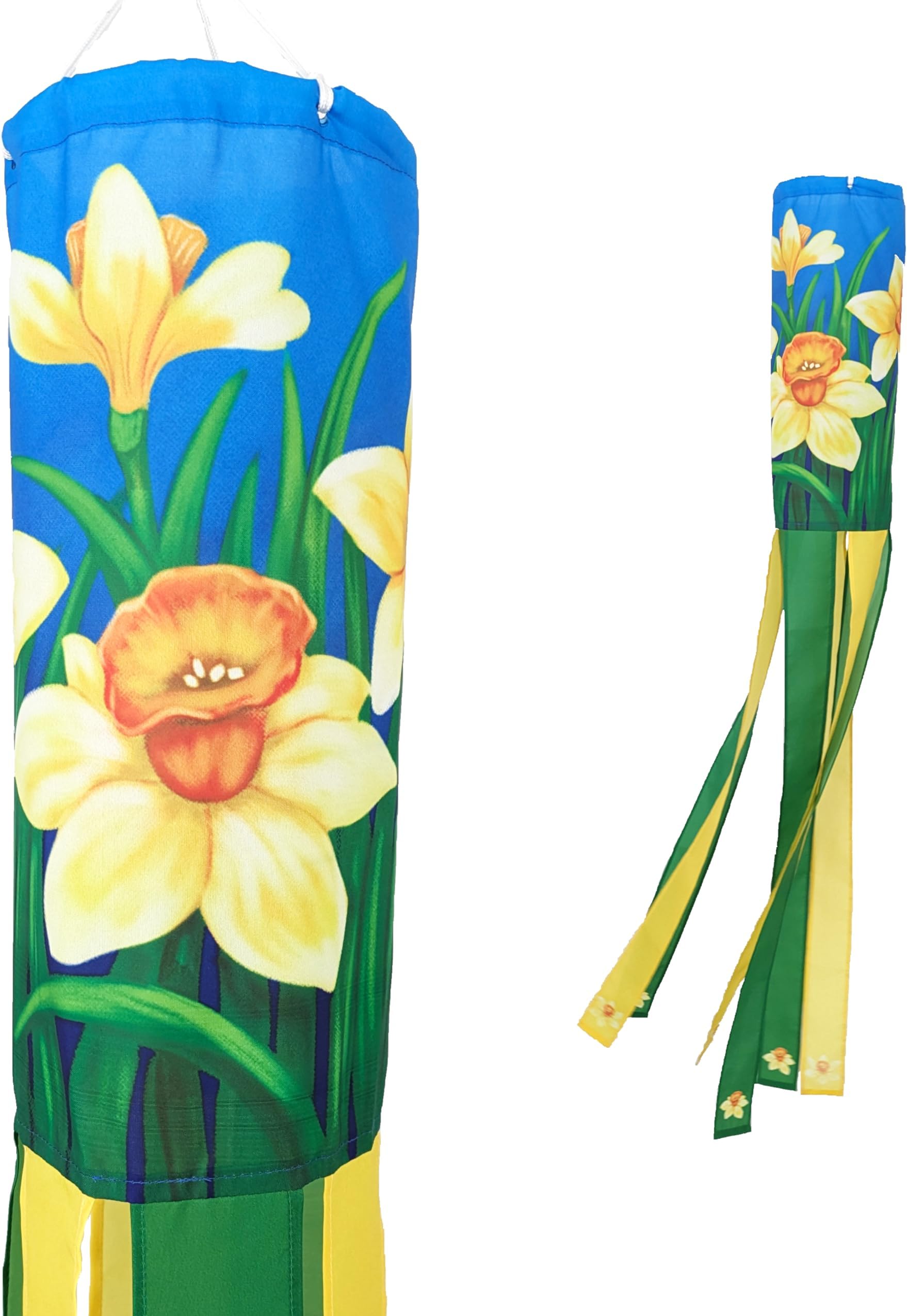 Madrona Brands Daffodil Flower Windsock Durable Outdoor