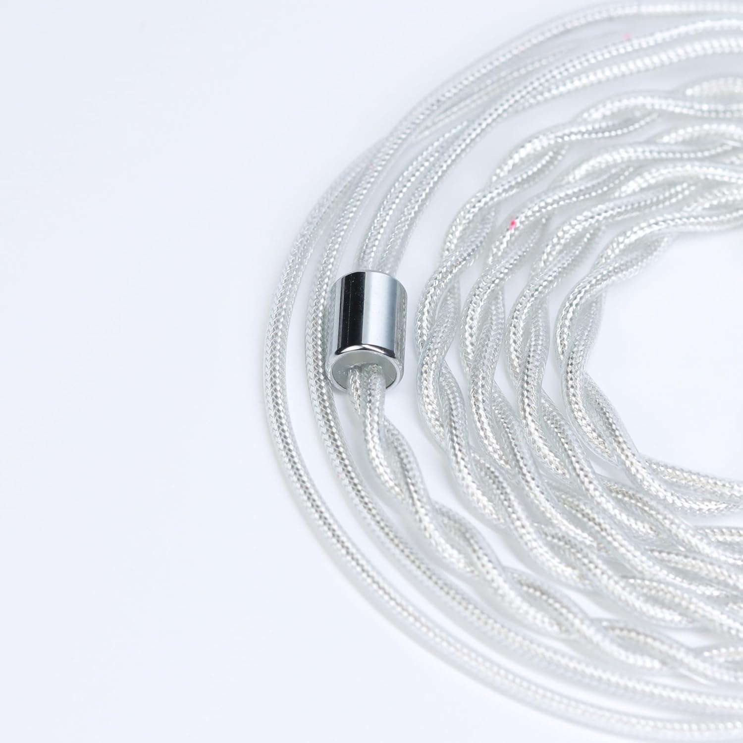 ARTTI Spark Earphone Upgrade Cable 2 Cores 244 Strands Silver-Plated Copper 7N OCC HiFi IEM Cable 2.5/3.5/4.4mm 3in1 Plug 2pin/MMCX/QDC Cable (Silver, QDC Bend Plug)