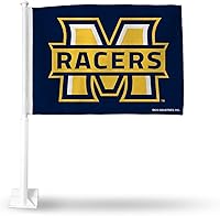 Vista 73 de Rico Industries Bandera de coche de doble cara de la NCAA, gran accesorio para automóvil