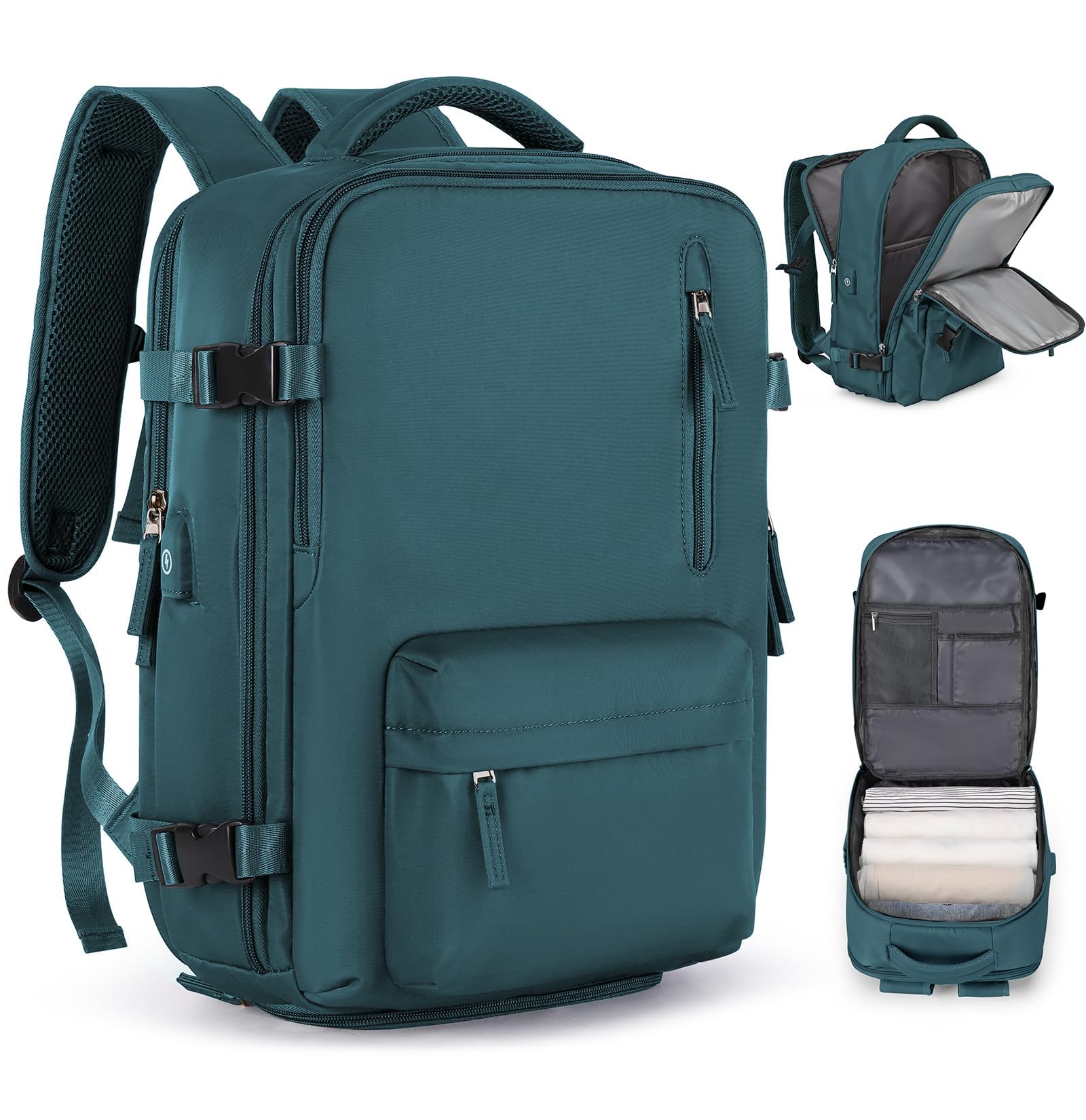 Vakuum Rucksack Handgepäck Rucksack 40x30x20 für Ryanair Reiserucksack Wasserdichter Unter Dem Sitz Handgepäck 45x36x20 Flugzeuge Reisetasche Weekendertasche Wanderrucksack Lässiger Tagesrucksack