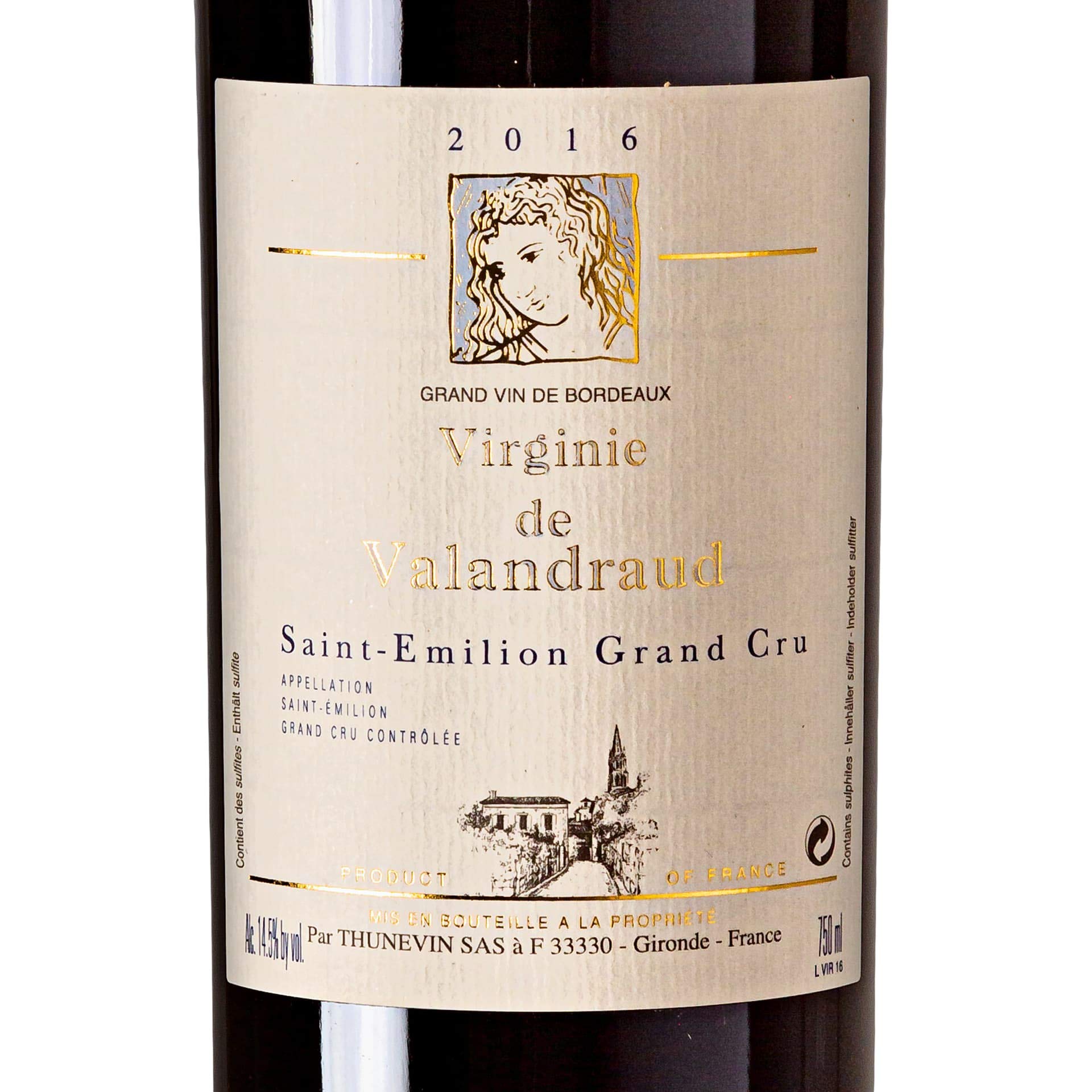 X1 Virginie de Valandraud 2016 75 cl AOC Saint-Emilion Grand Cru