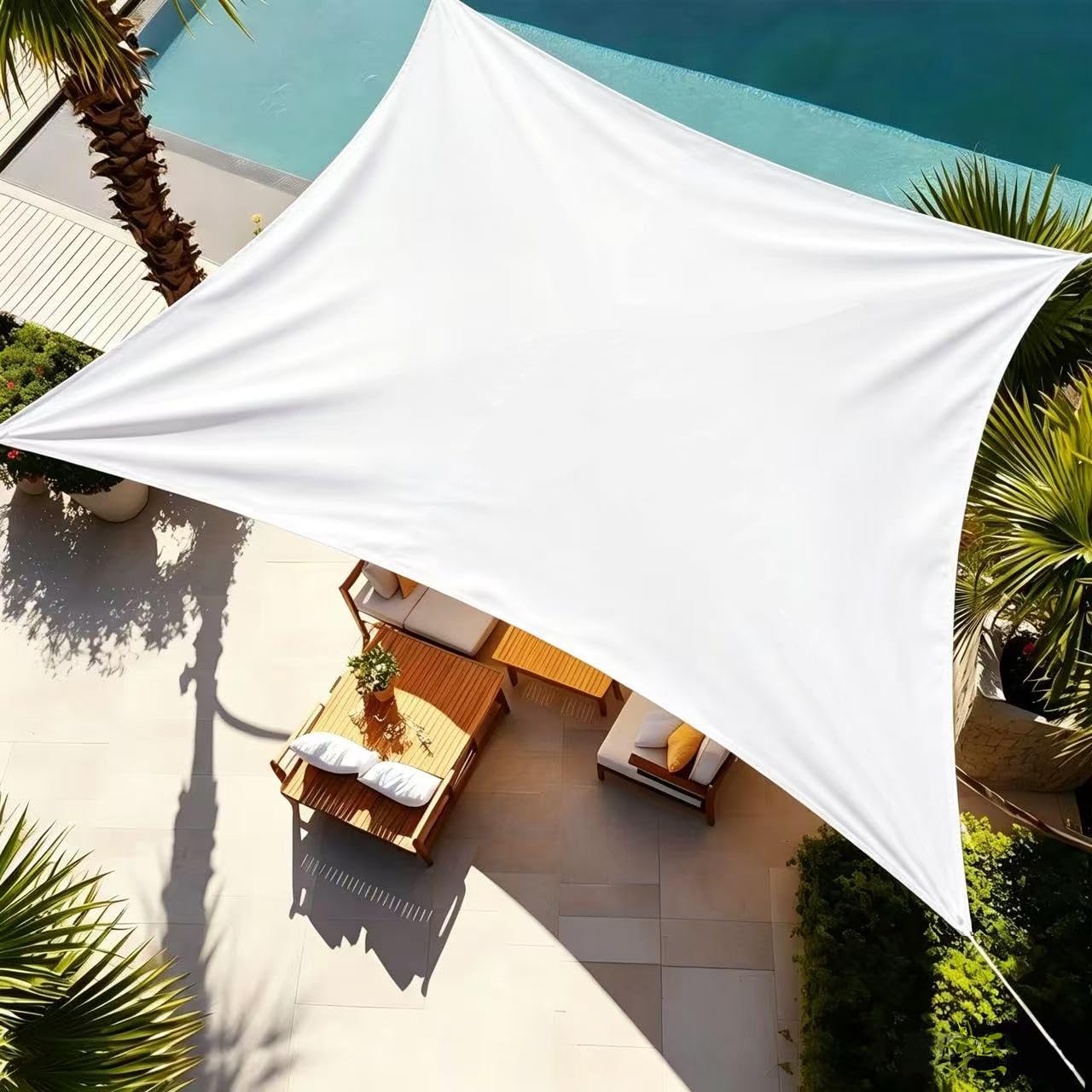 Toldo vela de sombra duradero y resistente al desgarro de 5M