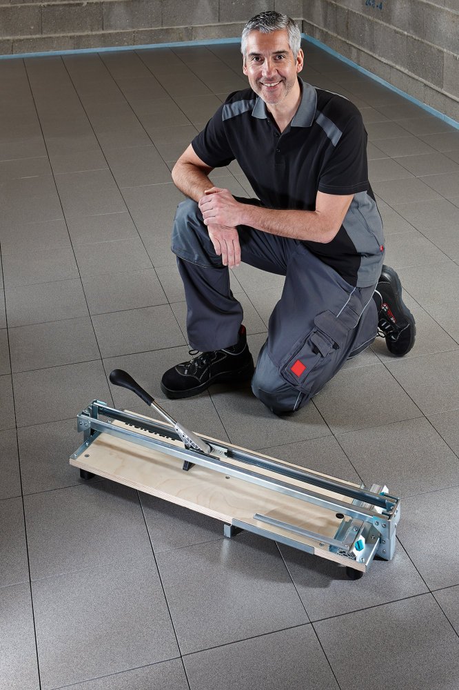 wolfcraft Maszynka do cięcia płytek TC 710 PW, podstawa z multiplexu I 5553000 I Tradycyjna maszynka do cięcia płytek