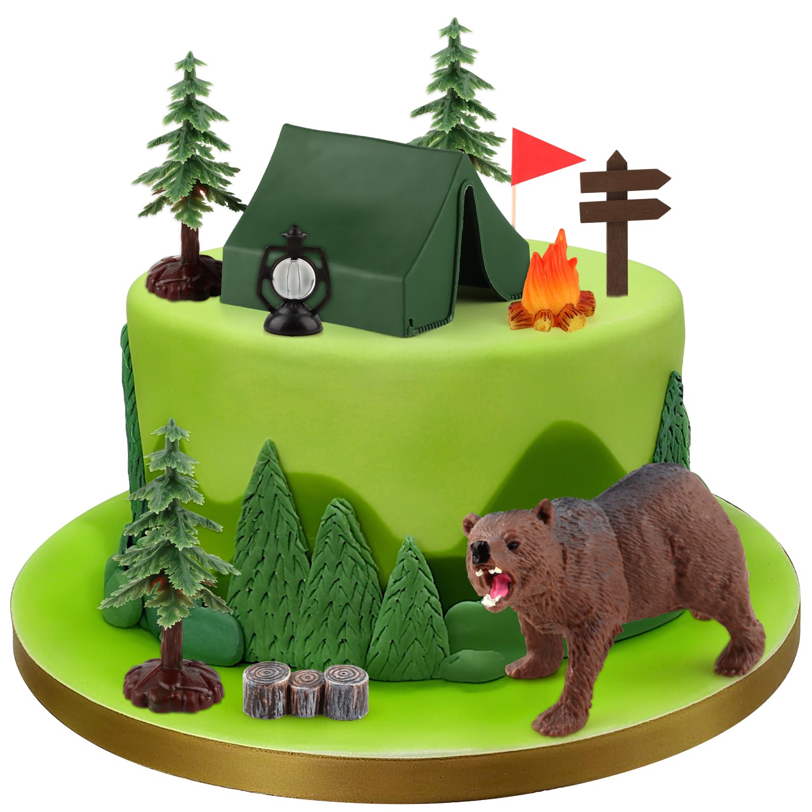 Photo 1 of Atiloy Camping Cake Topper Set (10PCS)