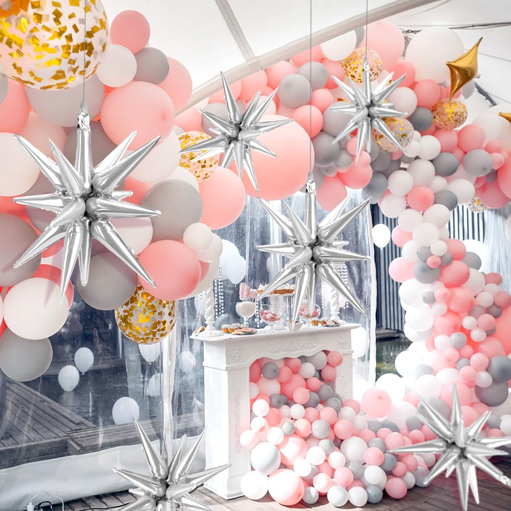 Palloncini con numeri argentati – Decorazioni per compleanni, matrimoni