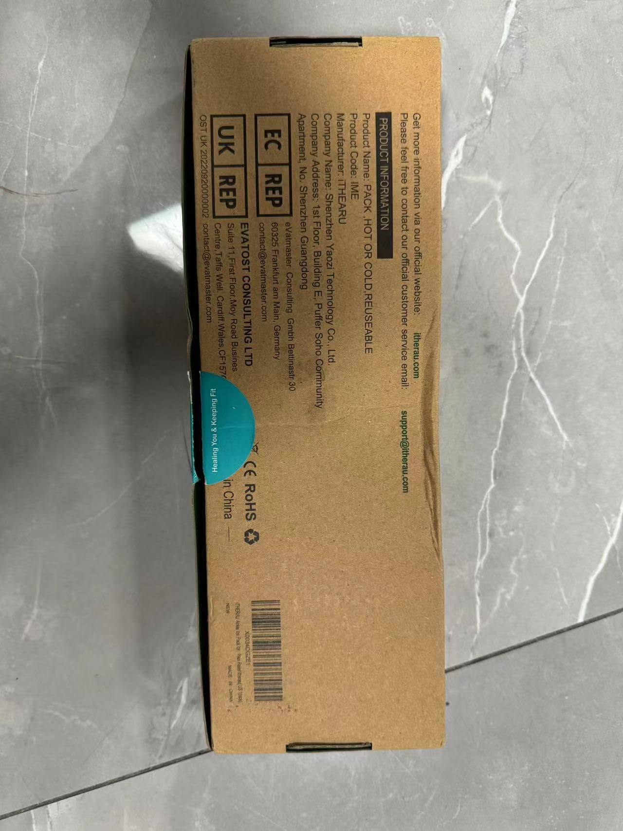 I-THERA-U Calcetines de refrigeración para tobillos, pies grandes, reutilizables, gel Ice Pack, paquete de refrigeración, manguito de enfriamiento para pies para fascitis plantar, esguinces de