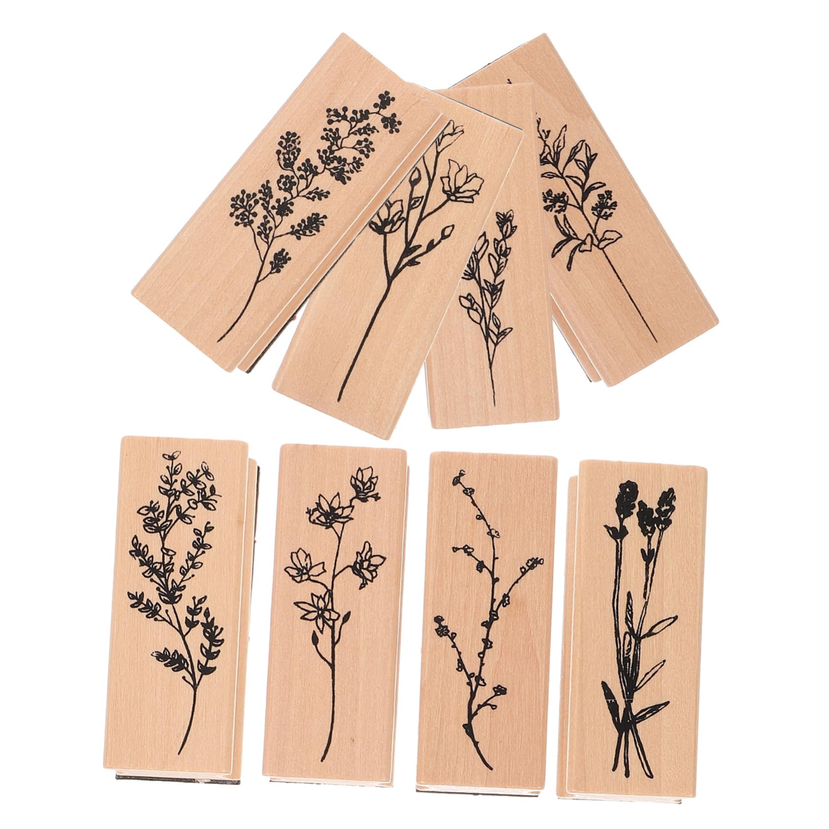Gadpiparty 5 Ensembles Pour Enfants Alphabet Pour Argile Journal Artisanat Nom Bloc De Ton Trousse Timbres En Bois De Scrapbooking Cachet De La Bibliothèque 8 Pièces * 5