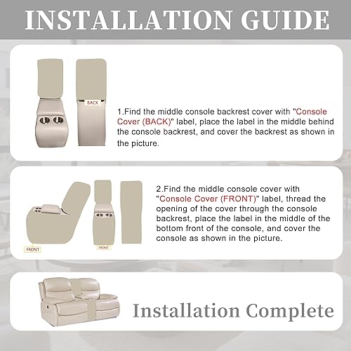 Miniatura 117 de Fundas 100% impermeables para sofá reclinable seccional, fundas para sofá reclinable en forma de L, funda para sofá seccional de esquina en forma de