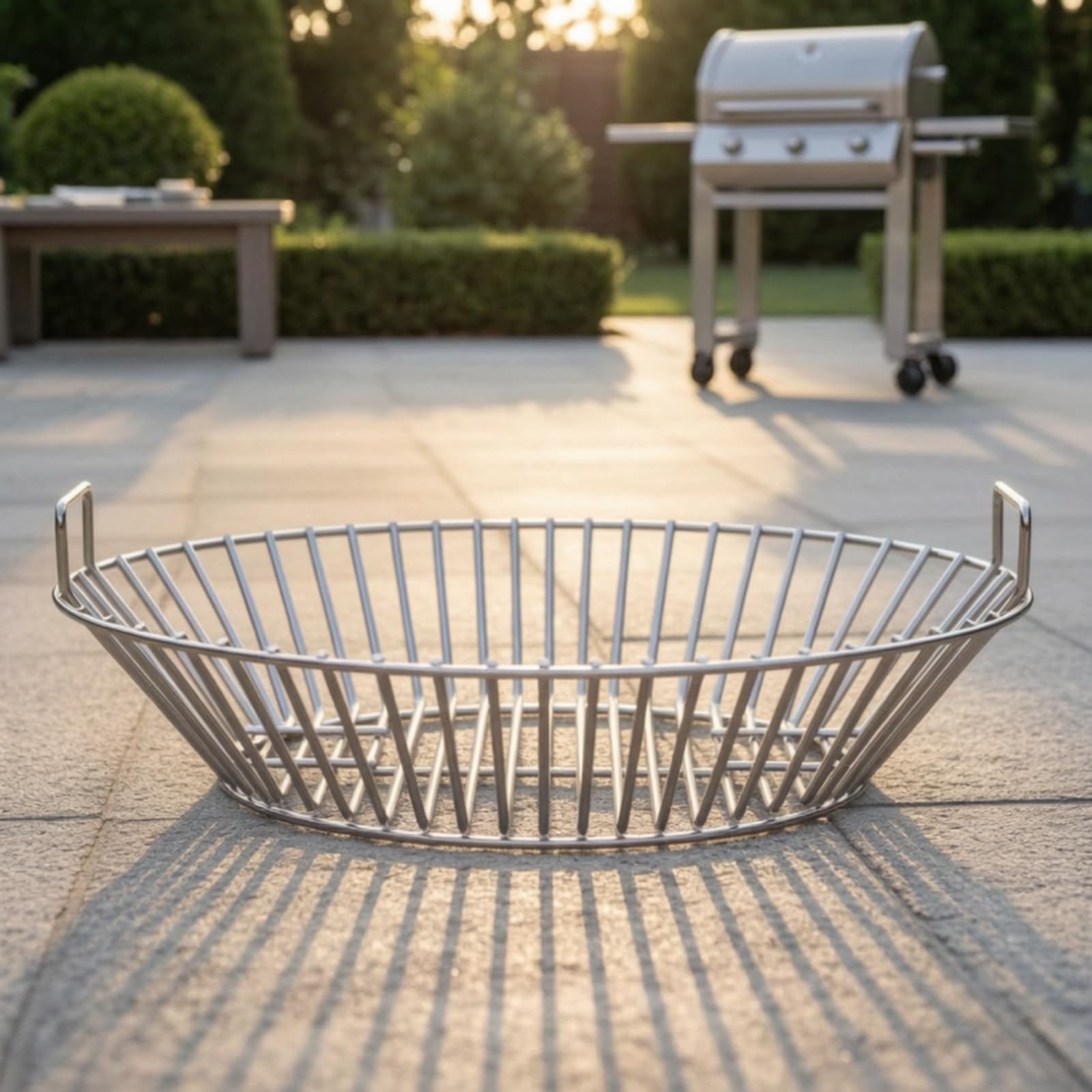 Cesto per Carbone Facile da Pulire, size to 1 | cesto per Barbecue a Carbone, Resistente, Accessorio, Grigliate All'aperto, Amanti Della Griglia