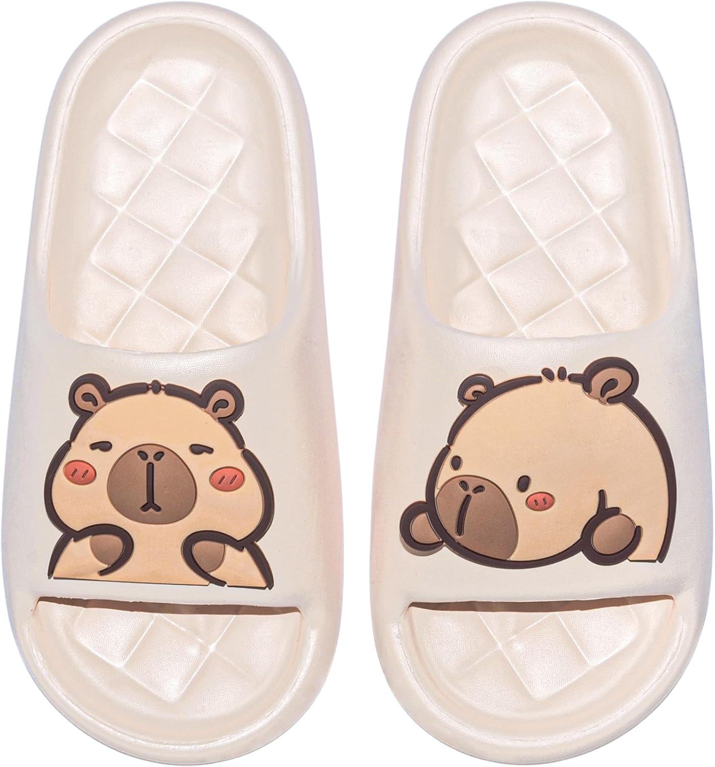 XIXITIAO Capybara Slippers for Women Men,Capybara Cute Slides,Non Slip Quick Drying Bathroom Slippers,Funny Sandals, Capybara Shower Shoes
