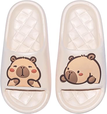 XIXITIAO Capybara Slippers for Women Men,Capybara Cute Slides,Non Slip Quick Drying Bathroom Slippers,Funny Sandals, Capybara Shower Shoes