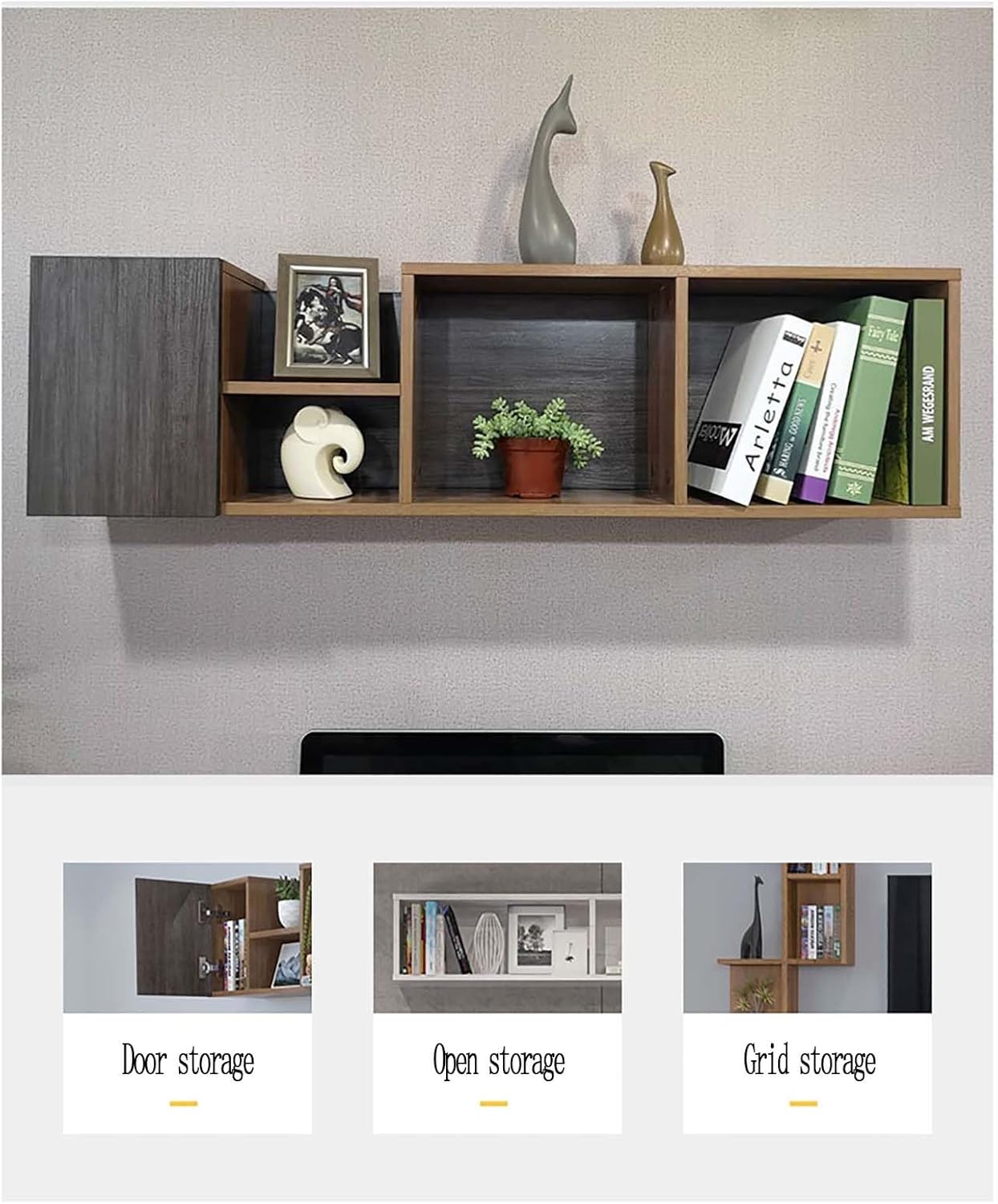 Wine Rack, Display Racks For Wall Cabinet Or Countertop, Modern Simple Solid Wood Wine Bottles Organizer Stand Decoration Holder For Home Kitchen Bar Home Bar Vineras Modernas Para Sala(A,47.24in*12.8