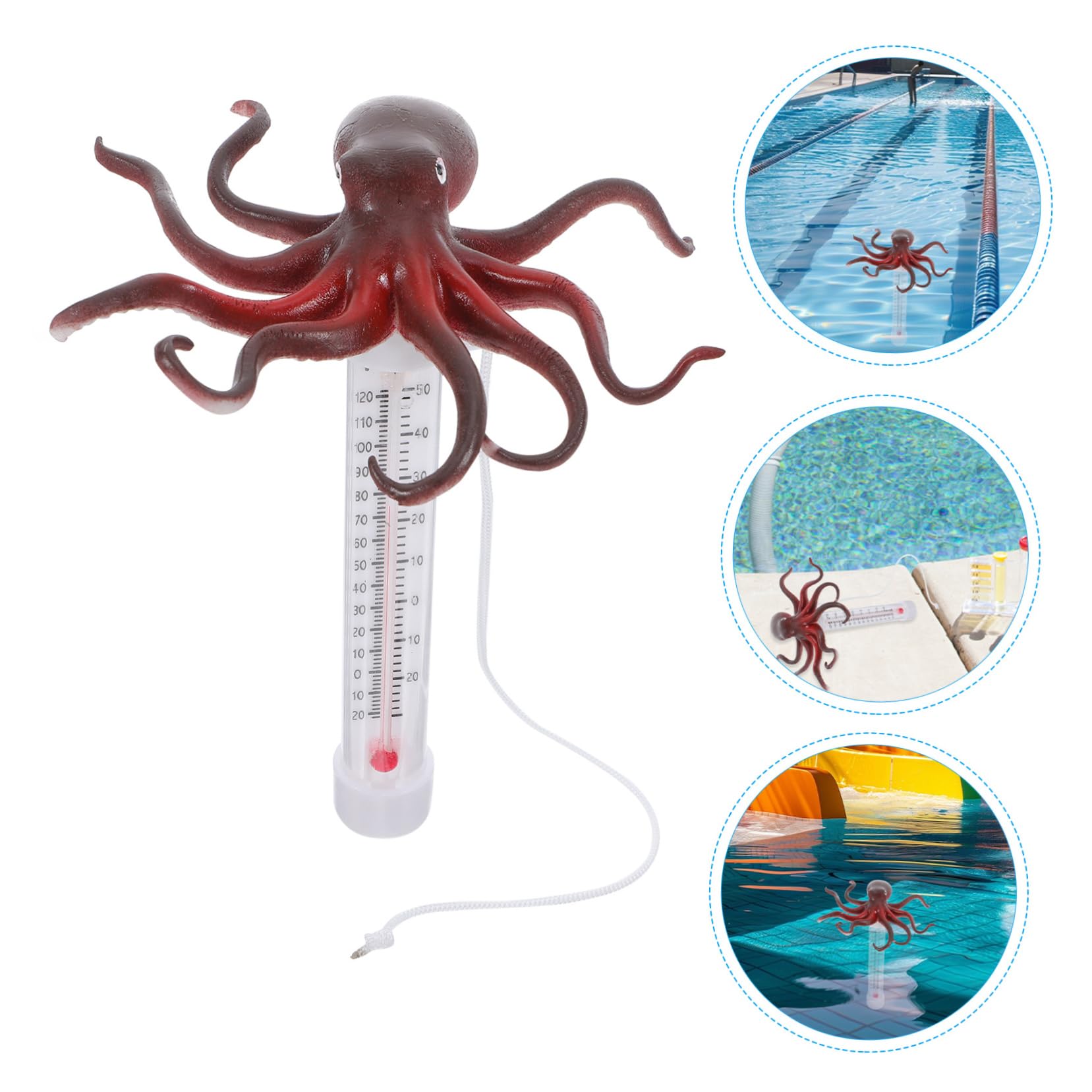 Toyvian Termometro Galleggiante per Forma Misuratore Temperatura per Spa Vasche e Acquari Facile e Utilizzo Design Adatto AI Accuratezza Garantita