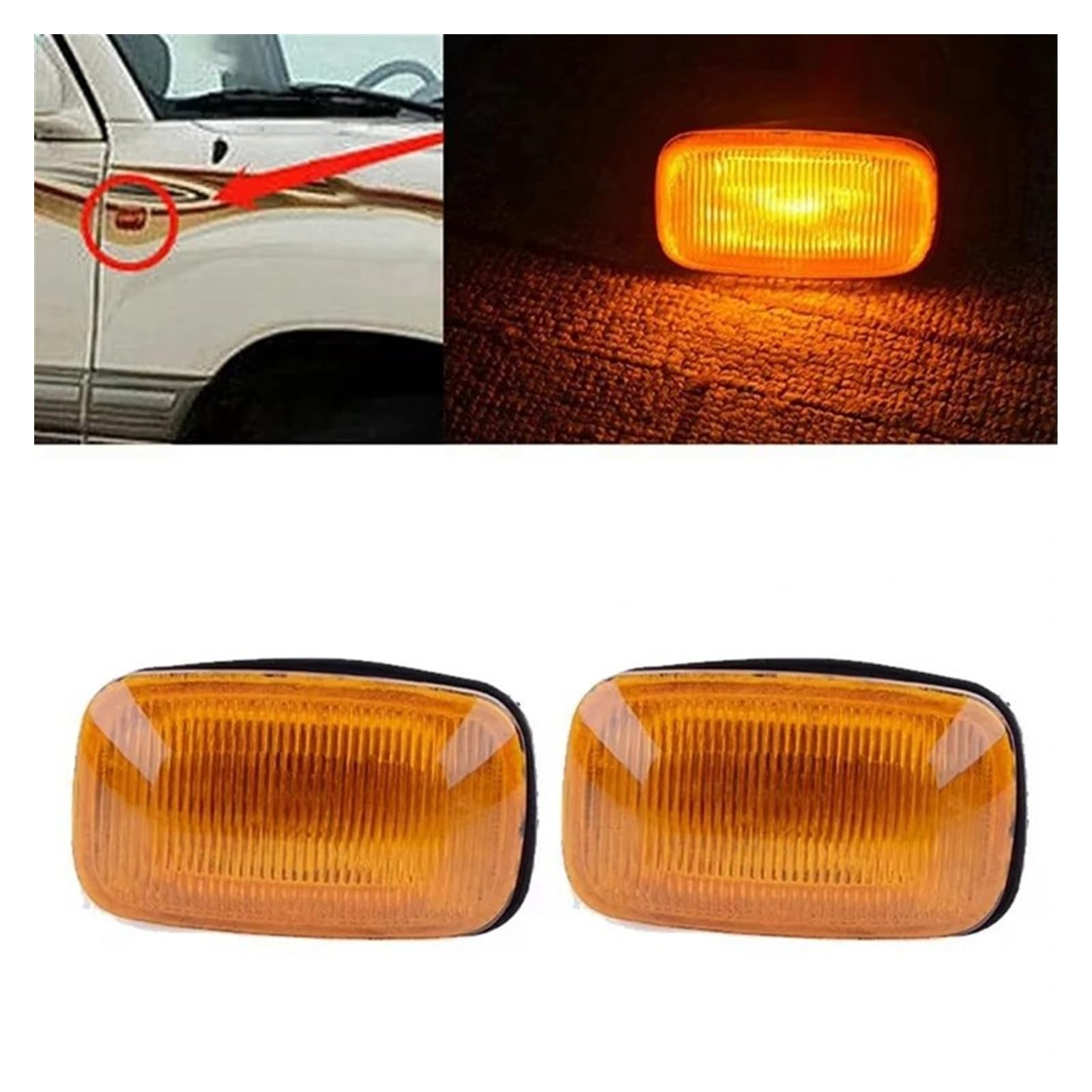 Intermitente de Espejo para Toyota Land Cruiser J100 LC100 2001-2007, luz de posición Lateral para automóvil, luz de señalización.