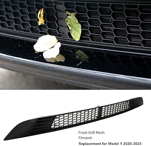 Miniatura 3 de Malla de repuesto para parrilla delantera 2020-2023, 2 piezas de rejilla de parachoques delantero, cubierta de rejilla de entrada de aire negra