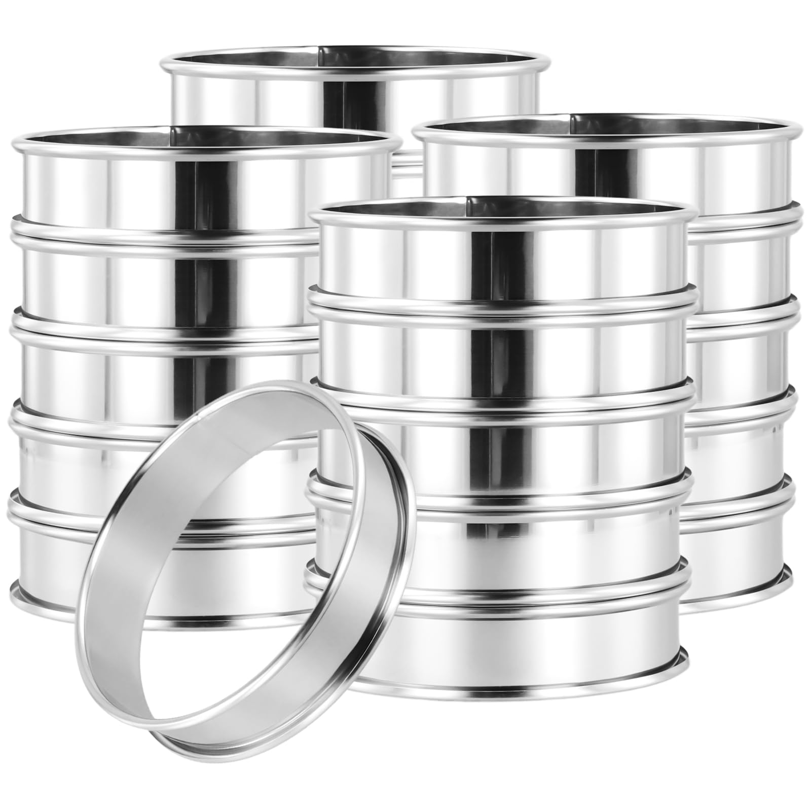 Cookie Rings For Baking Inch 20-Pack Stainless Steel Baking