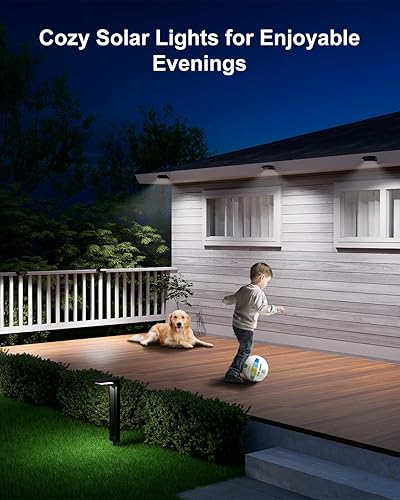 Miniatura 7 de Paquete de 8 luces solares para canaletas para exteriores, impermeables, 12 luces LED con clip para aleros, techo, lluvia, valla, barandilla, pared,