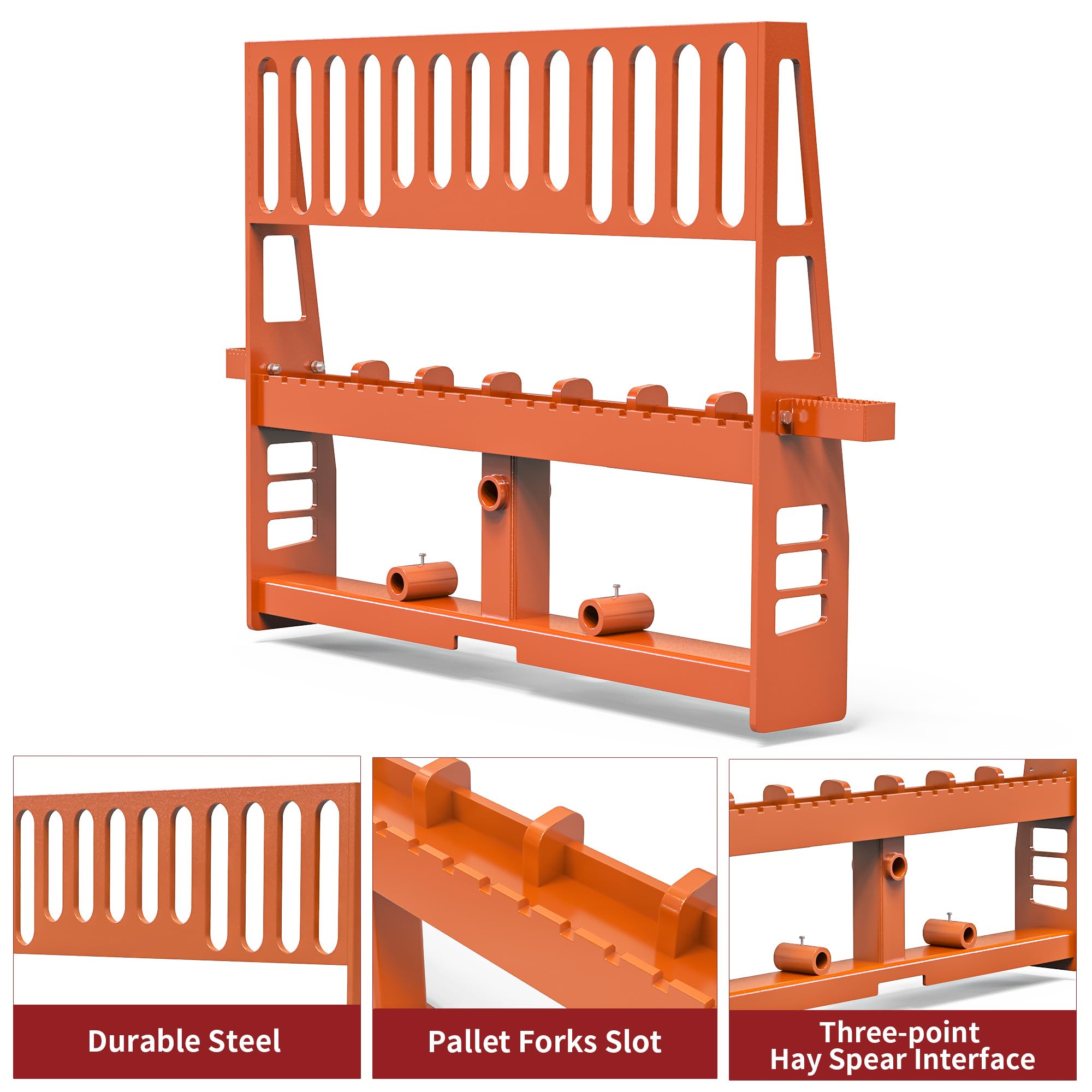 Snapklik.com : YITAMOTOR 4000lbs HD Pallet Fork Attachment, 45