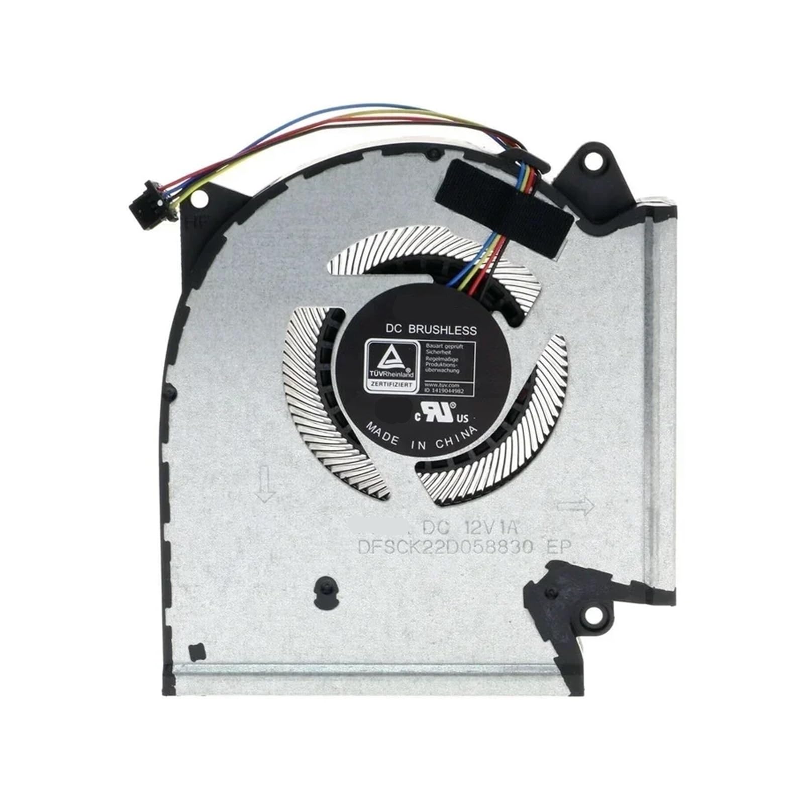 Wymiana wentylatora procesora/GPU Laptop kompatybilny z ROG Strix G533Q G513QR G713QR G733QS 12V 1A DFSCK22D058830 DFSCM227163927(GPU FAN)
