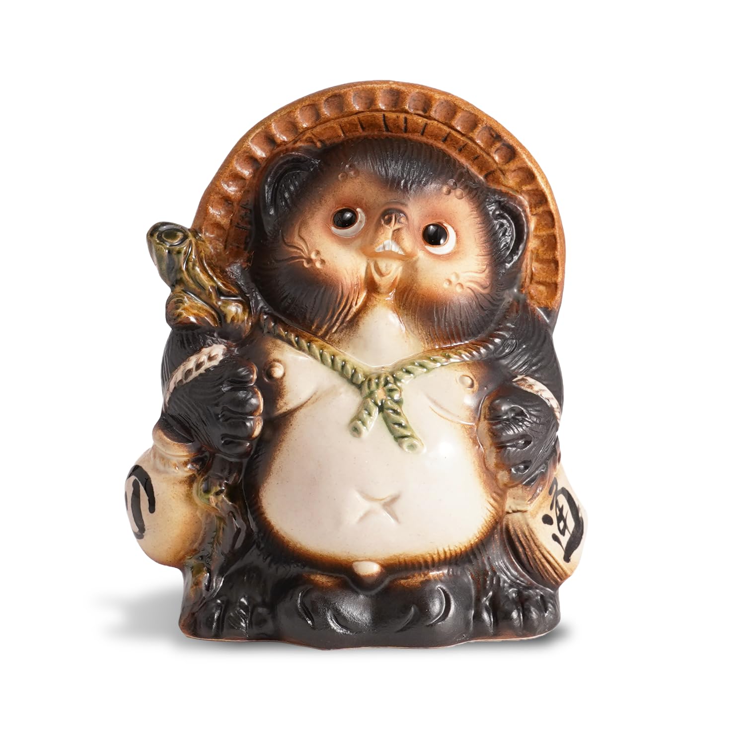 Ｋ－ｔａｎｕｋｉ COTONOHA Shigaraki Ware Tanuki Statue 6.5 inch – Japanese