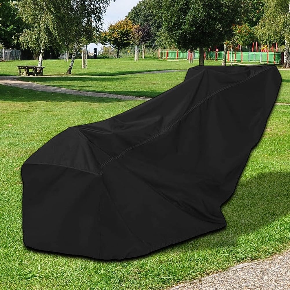 Housse de protection pour motoculteur en tissu Oxford imperméable à l'eau anti-poussière et anti-UV avec cordon de serrage réglable Noir 116 x 55 x 104 cm, Entretien pratique, noir