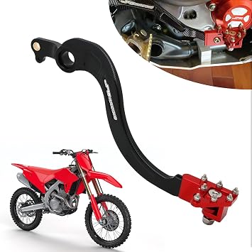 AnXin Motorcycle Rear Brake Pedal Foot Lever Folding for CRF250X 2004-2017