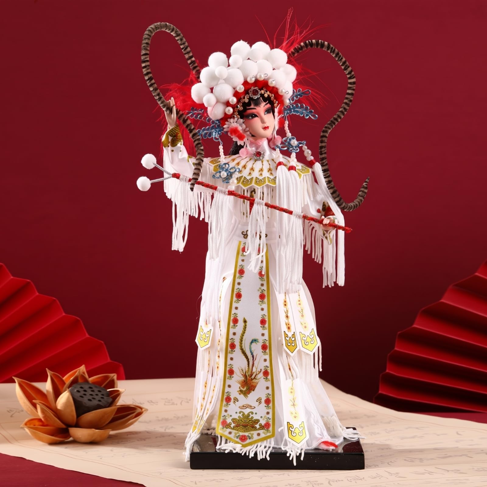 Figura Drama China corativo Estatuilla, Muñeca De Porcelana China Antigua - Cuatro Bellezas Talentosas Shangguan WAN Er