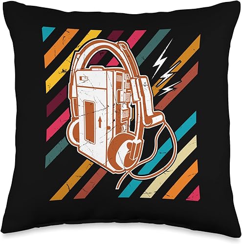 Walkman Vintage Juego de Cassette Reproductor Vintage Amantes Almohada