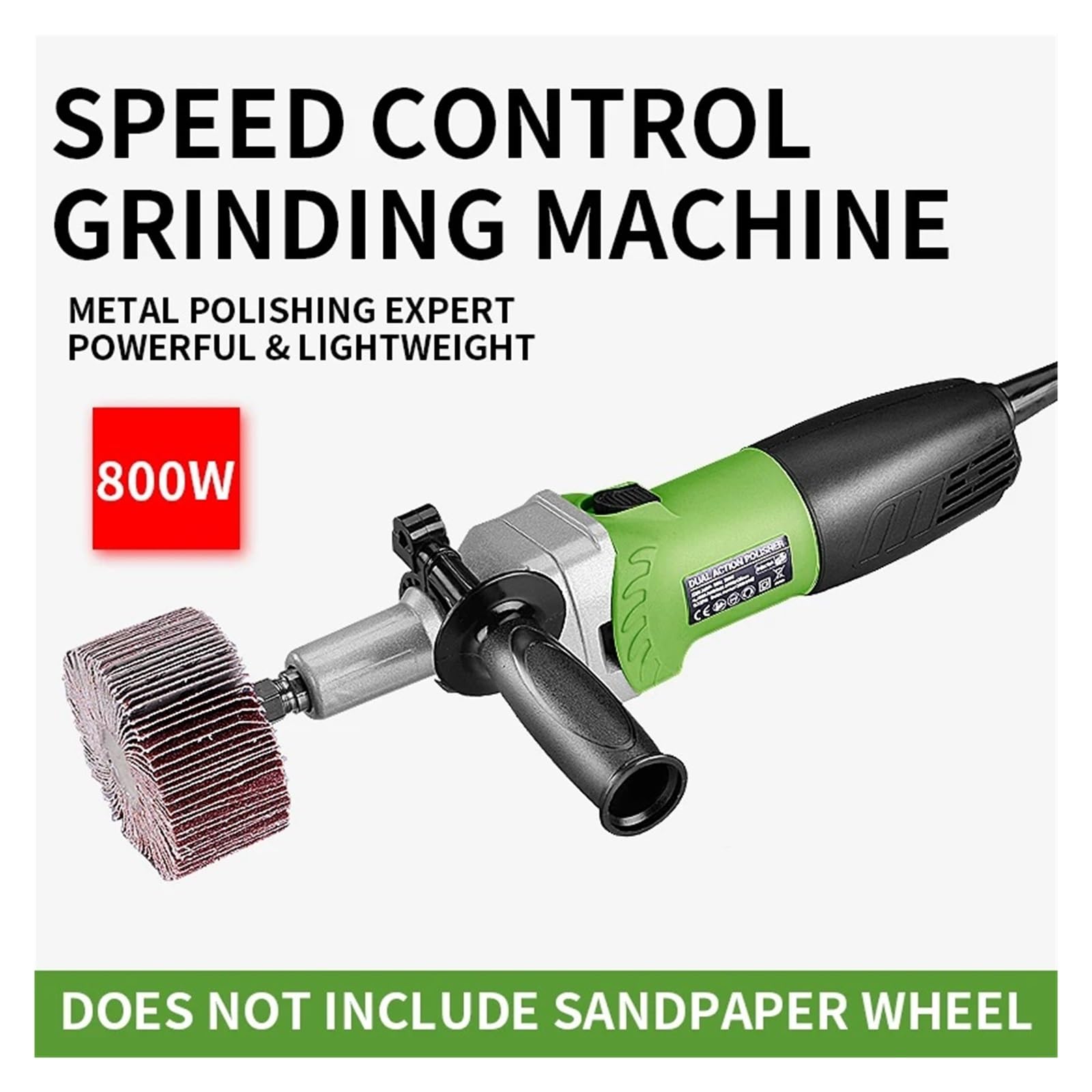 Amoladora recta, amoladora con control de velocidad, amoladora eléctrica de metal, amoladora de acero inoxidable, máquina trefiladora de alambre Para bricolaje
