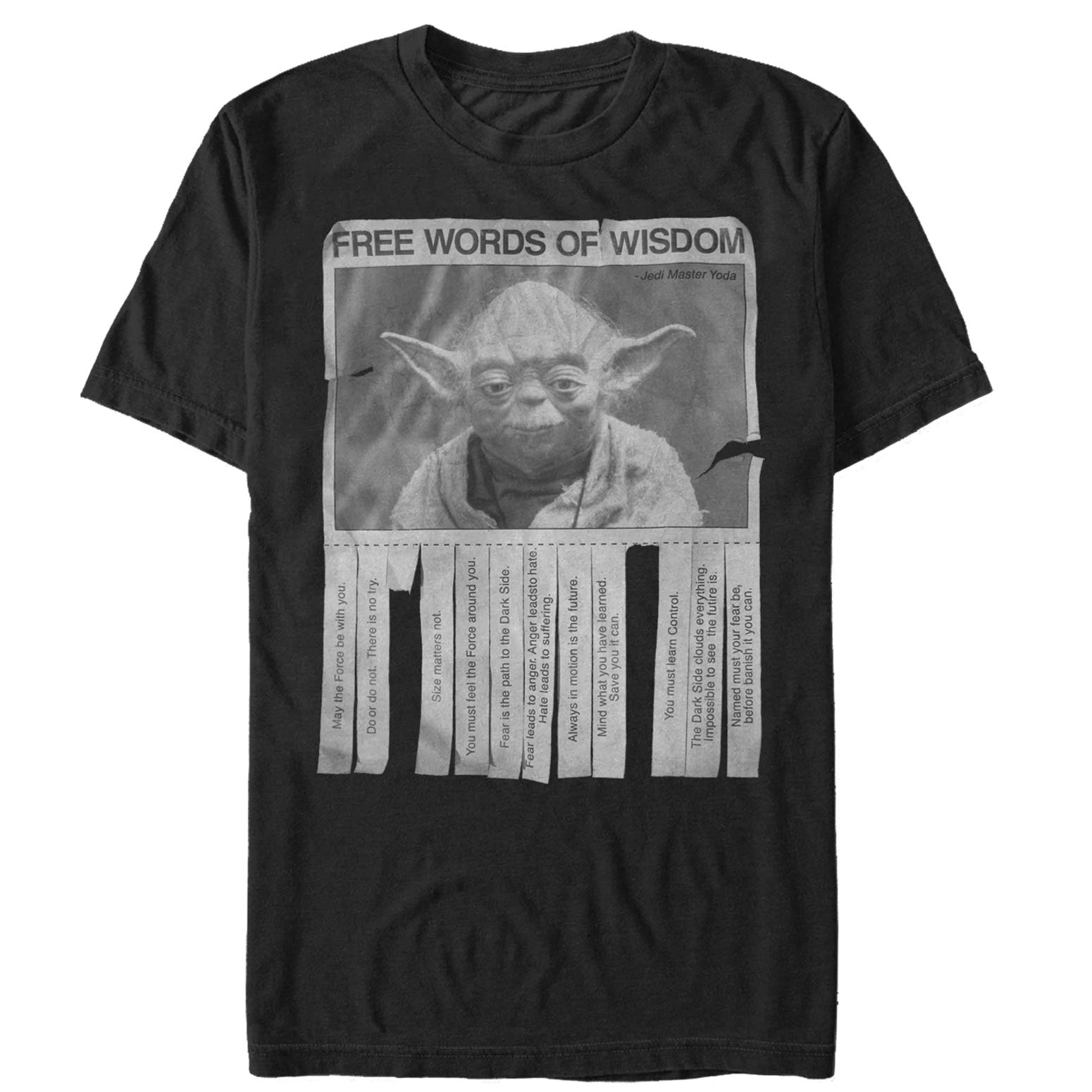 Star Warsmens Words of Wisdom T-Shirt