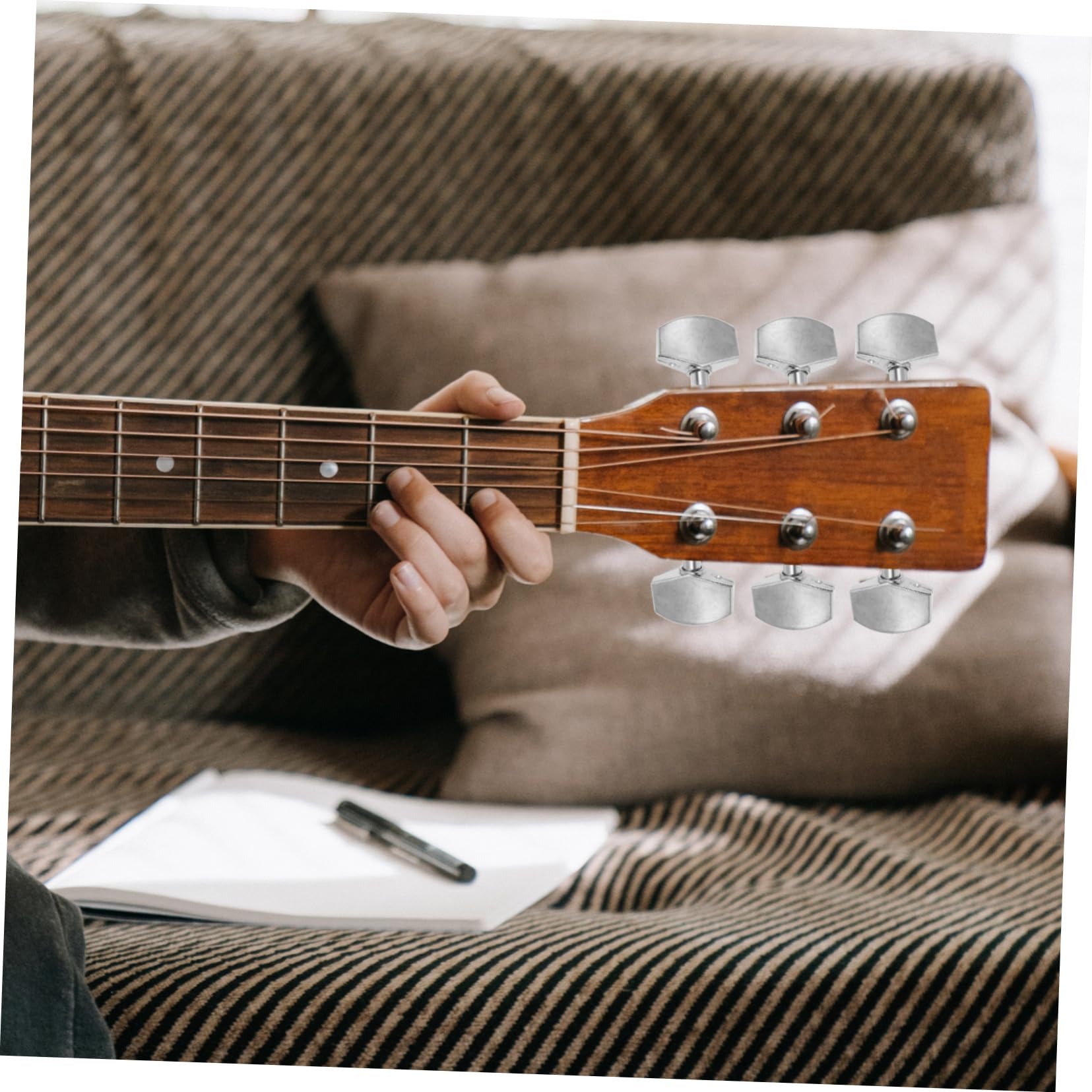 BESPORTBLE 1Set Portable Stainless Steel Guitar Tuning Pegs Easy Install Acoustic Guitar Tuning Keys Essential Accessories for Guitar Enthusiasts Reliable Tuning Pegs