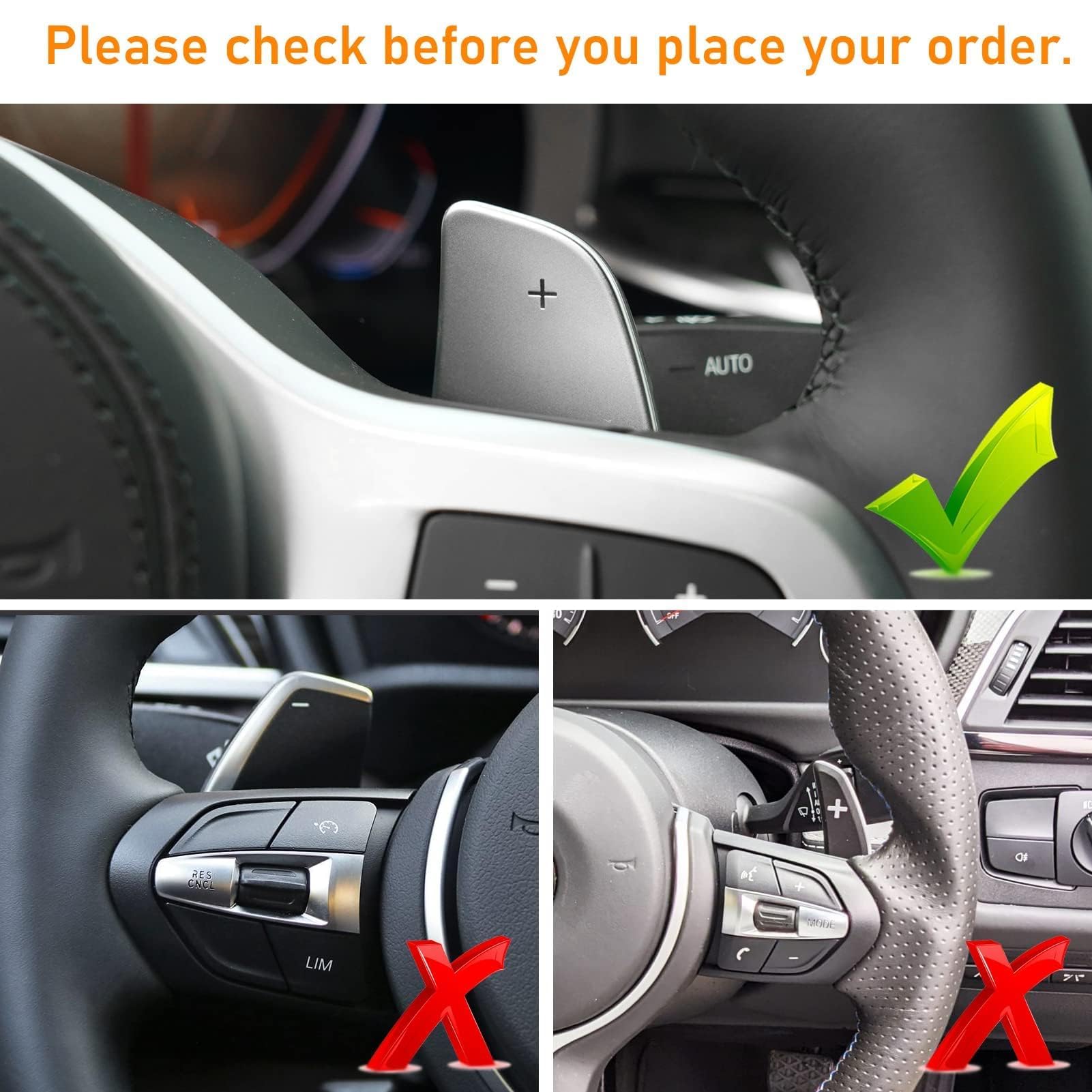 TTCR-II Compatibile con BMW Palette Volante Serie 3/4/5/6/7/8/X3,X4,X5,X6,X7,Z4 Cambio al Volante G20 G21 G30 G31 G32 G11 G12 G14 G15 G16 G01 G02 G05 G06 G07 G29 Estensione Cambio - (Blu)