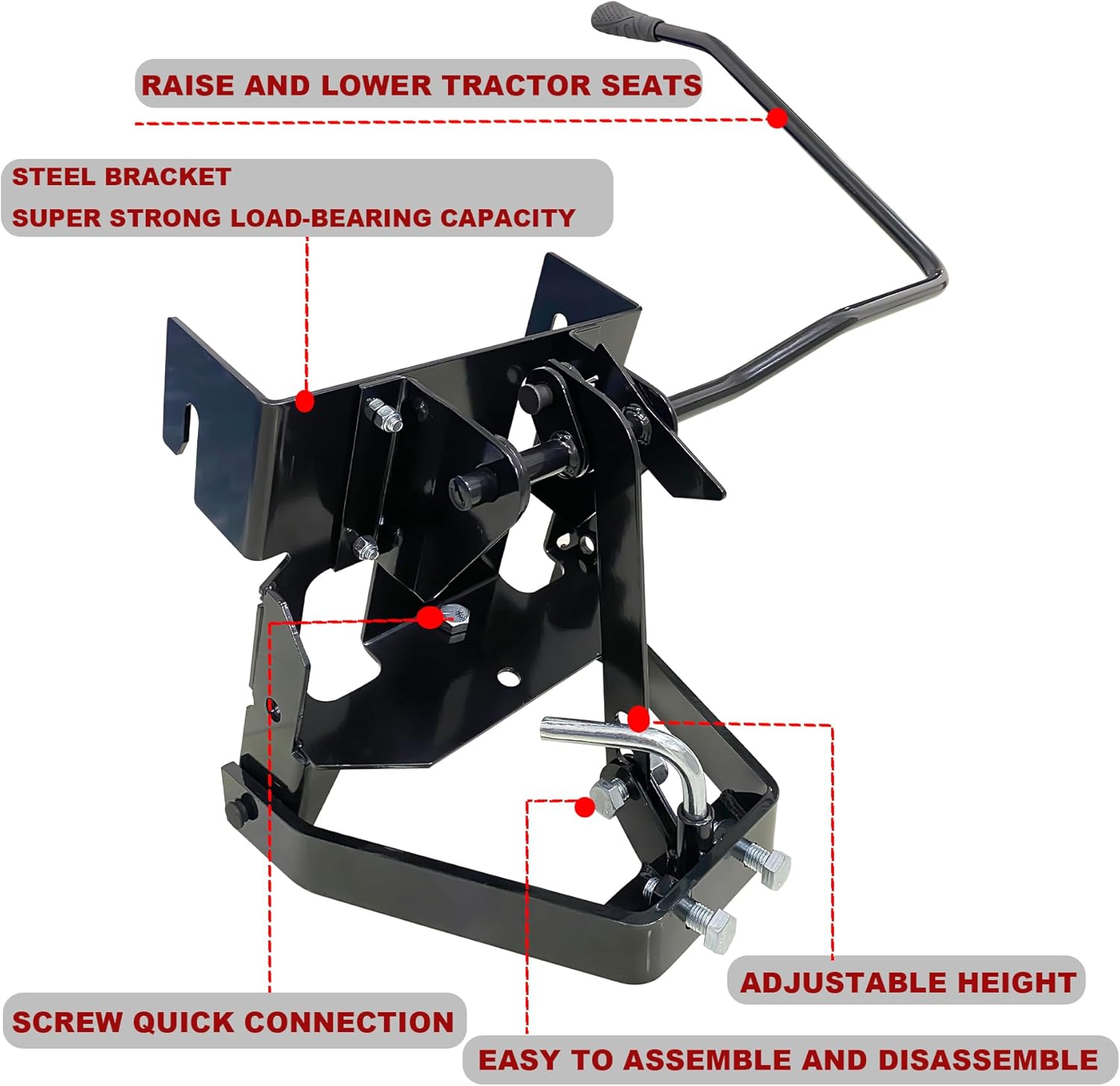 Garden Tractor Sleeve Hitch Attachment Rear Mount Compatible with Craftsman T200 T300 Series/Cub Cadet Riding Lawn Mower Tractors with 23" Or Larger Rear Tires for Husqvarna 585607901