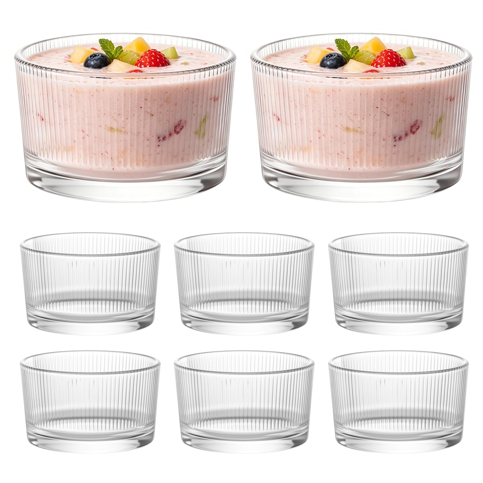 Verres à dessert lavables en machine pour simplifier le nettoyage après le repas