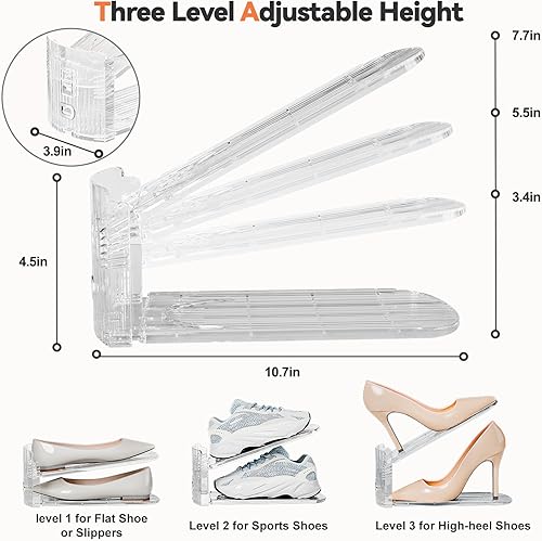 Miniatura 3 de Neprock Shoe Slots Organizer for Closet Bundle with Portable Closets for Hanging Clothes