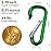 sprookber 2.28 Small Carabiner Clip Keychain, D Ring Caribeaner Clip, Key Clip Caribeener, Keychain Clip Snap Hook for Belt Buckle, Multipurpose, Set of 20 Pack