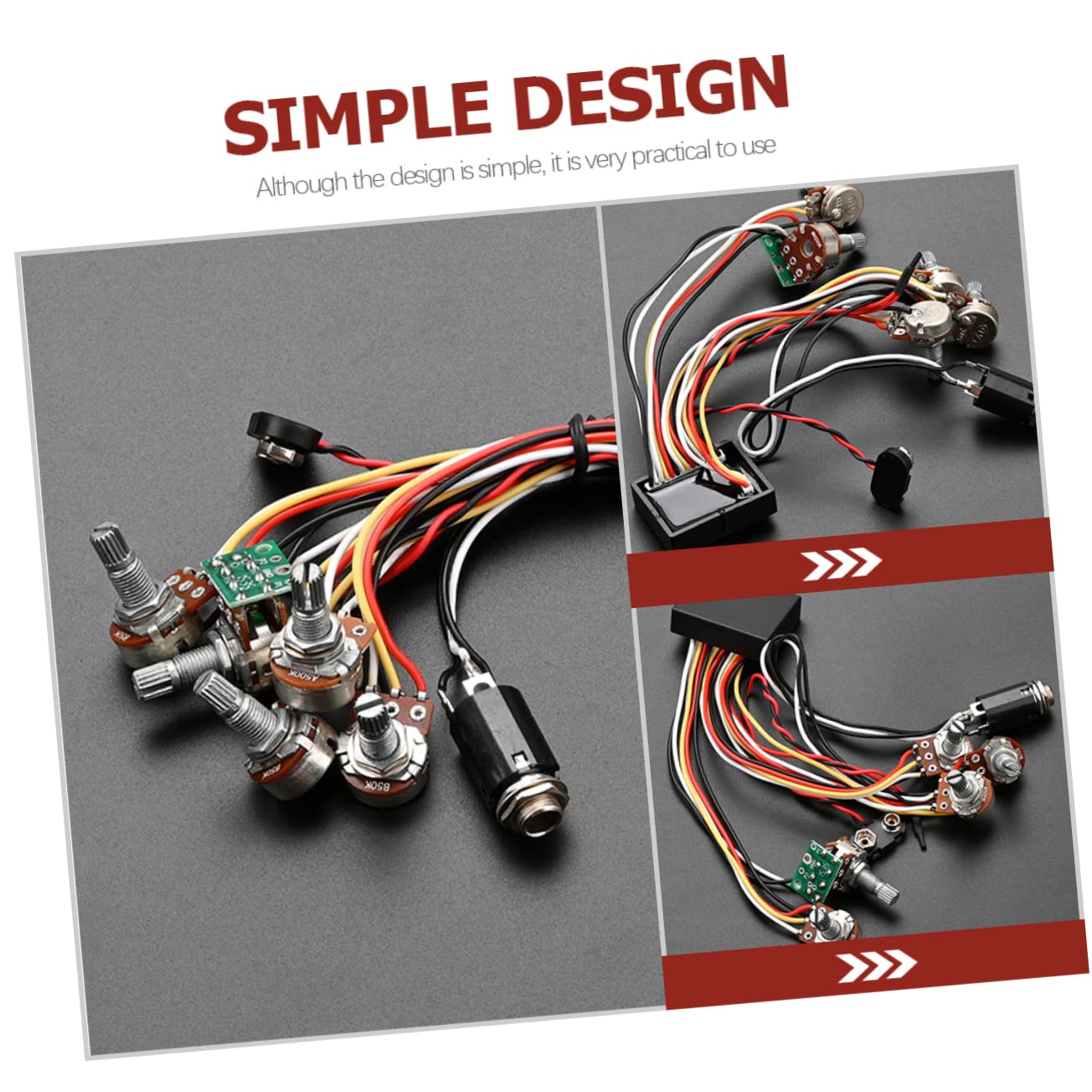 SHOWERORO Bass Circuit Preamp Für Bassgitarre Modifikation Langlebig Und Installieren Perfektes Zubehör Für Musiker Und Gitarristen