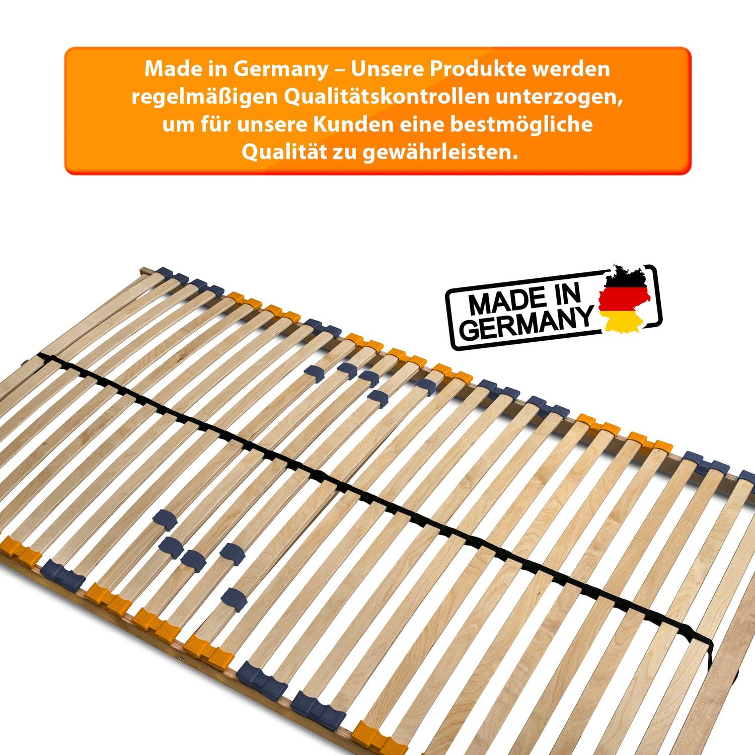 Lattenbodem 80x200 | 7 comfortzones | Verstelbare hardheid | Frame van