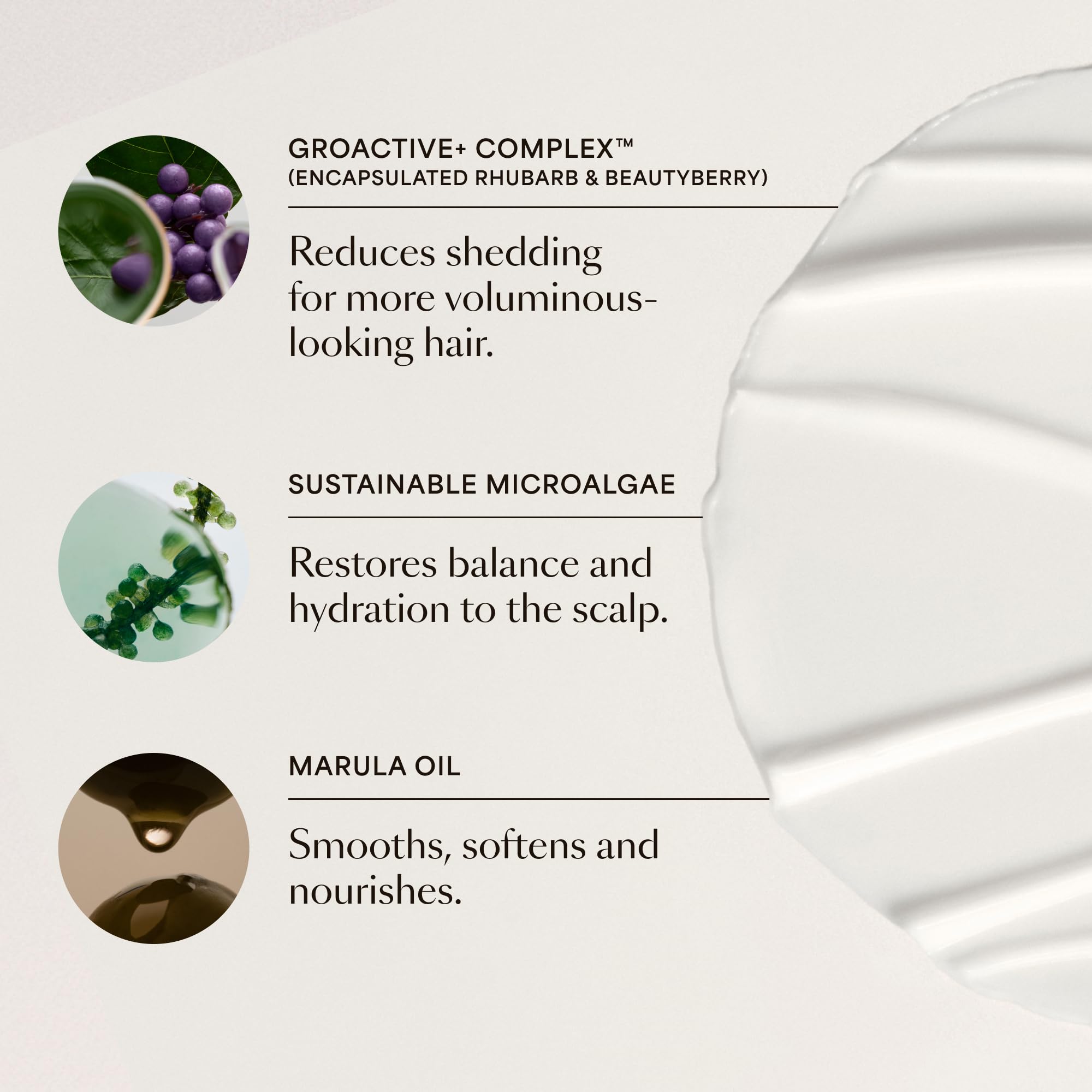 VEGAMOUR GRO+ Advanced Balancing Conditioner, hidrata el cuero cabelludo, nutre y suaviza el cabello, para pieles pesadas